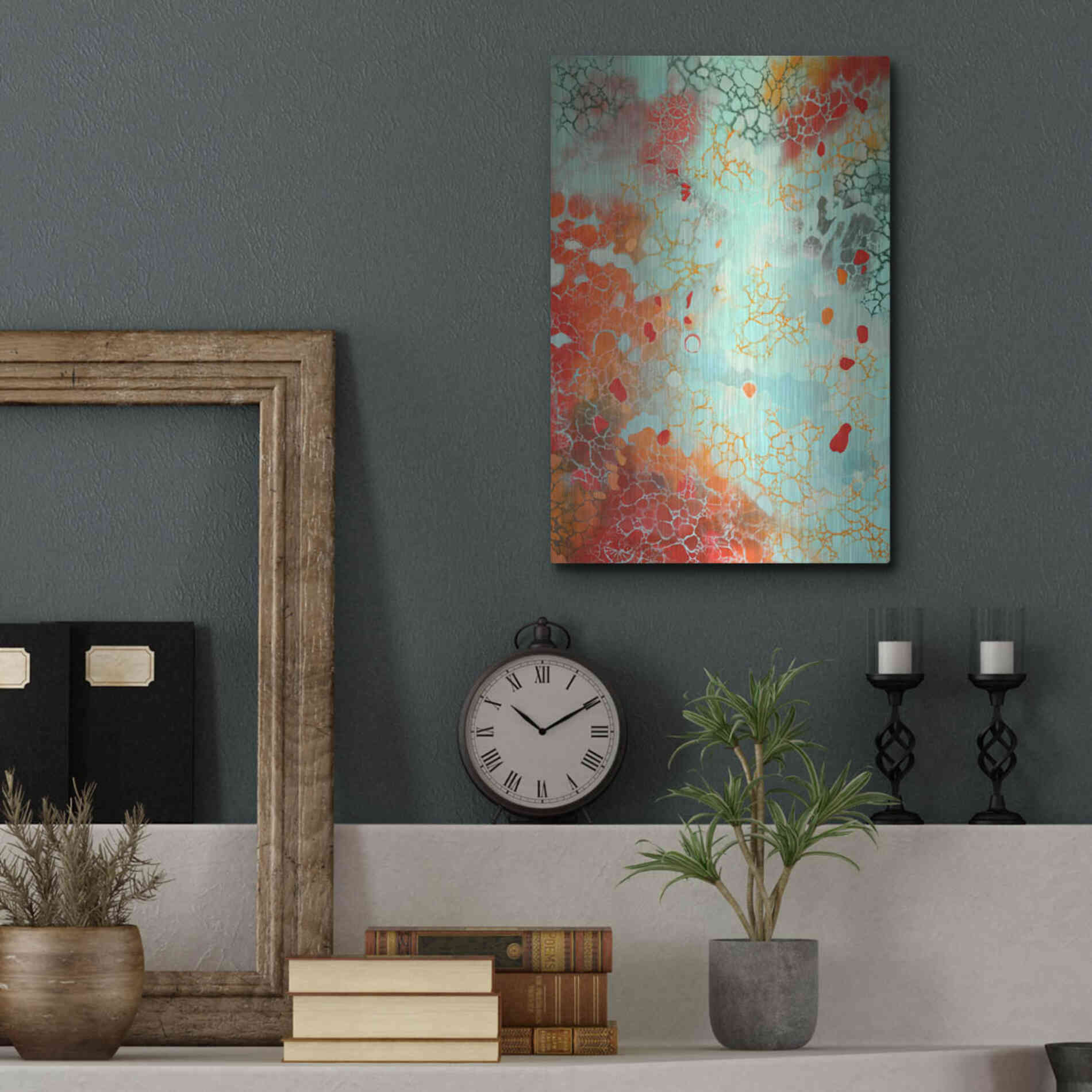 Luxe Metal Art 'Ocean Memories' by Judith D'Agostino, Metal Wall Art,12x16