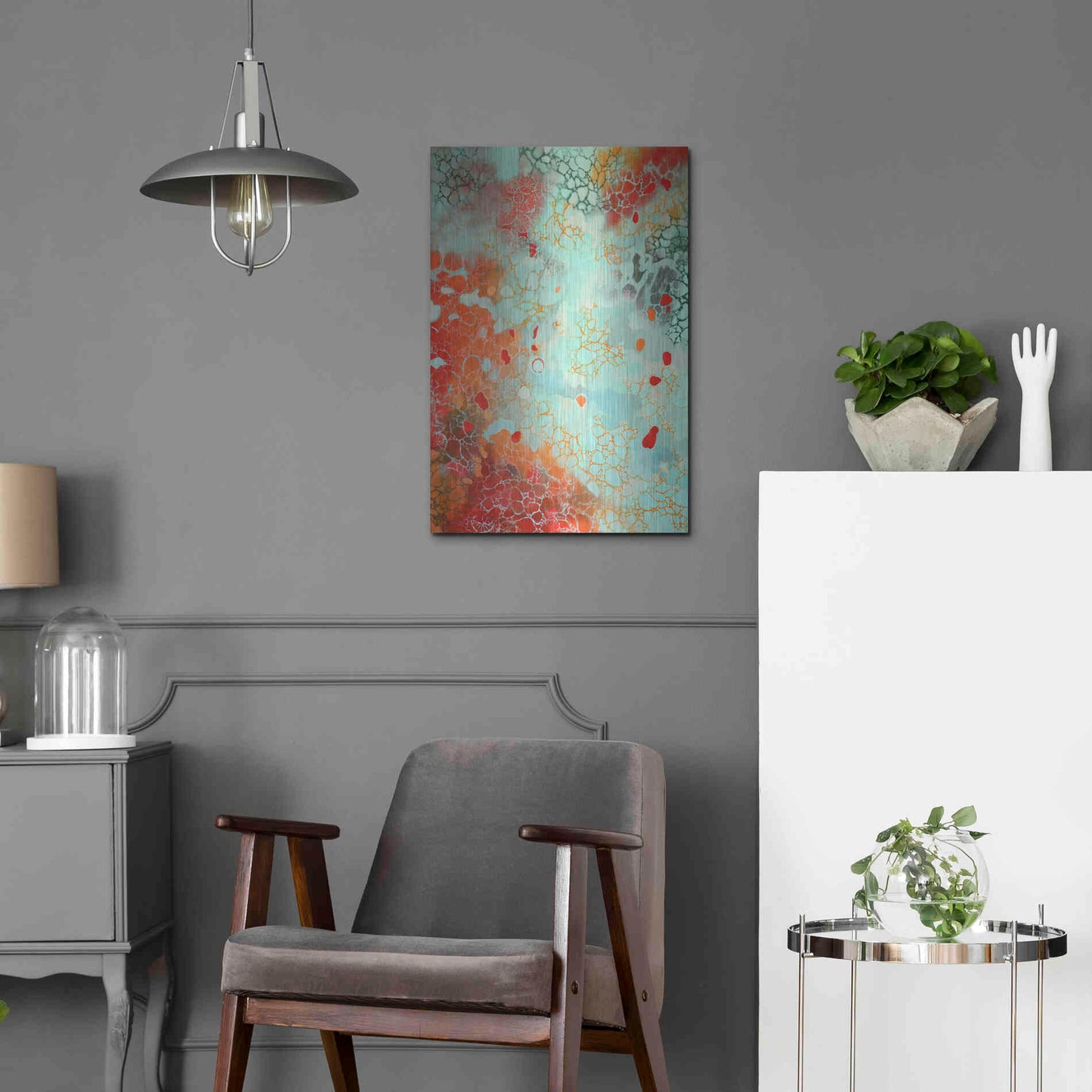 Luxe Metal Art 'Ocean Memories' by Judith D'Agostino, Metal Wall Art,16x24