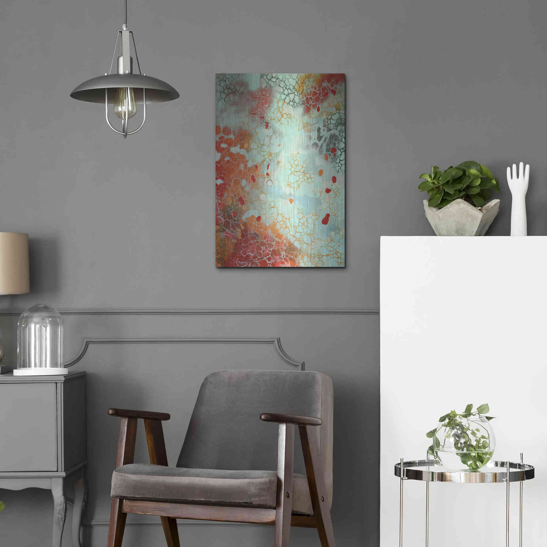 Luxe Metal Art 'Ocean Memories' by Judith D'Agostino, Metal Wall Art,16x24