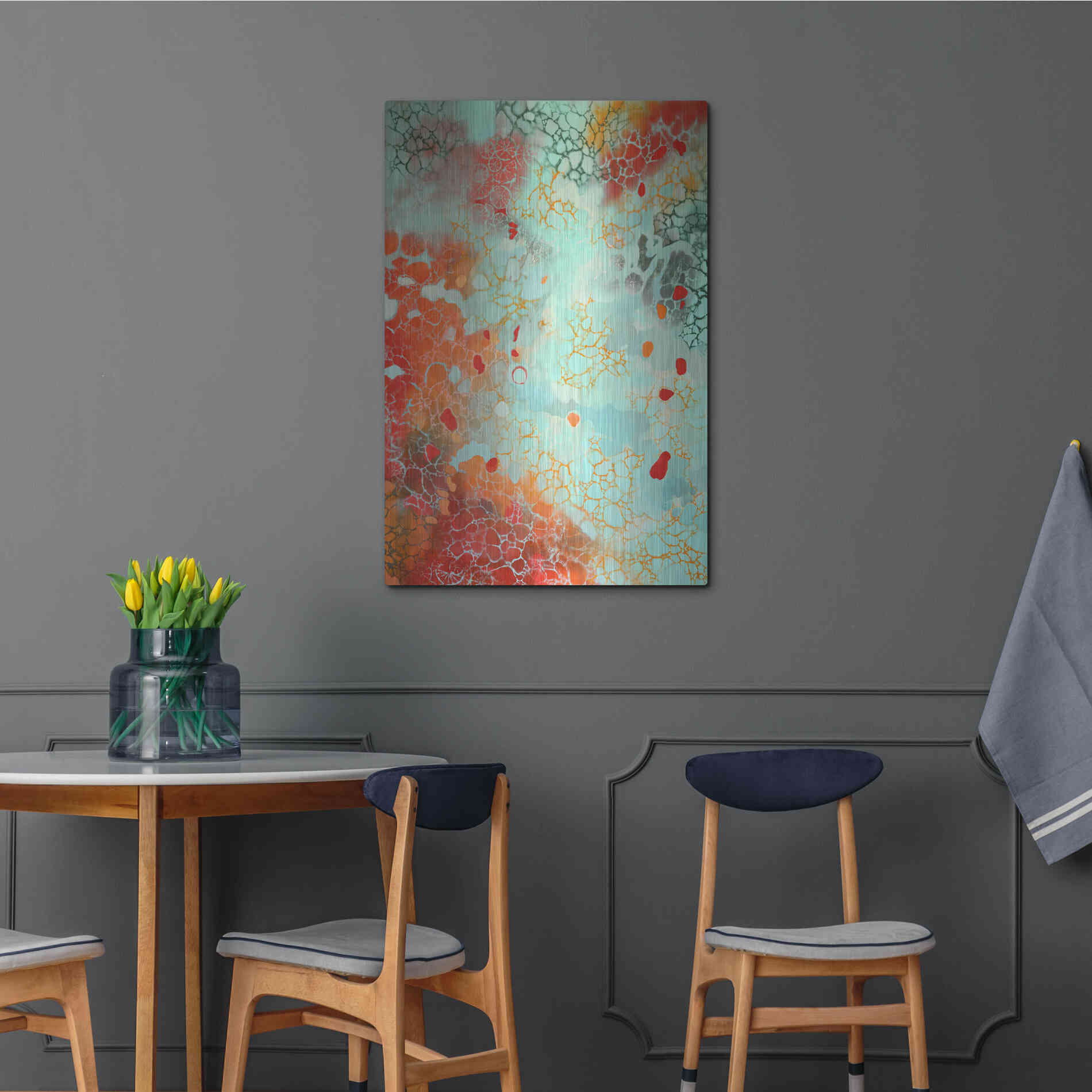 Luxe Metal Art 'Ocean Memories' by Judith D'Agostino, Metal Wall Art,24x36