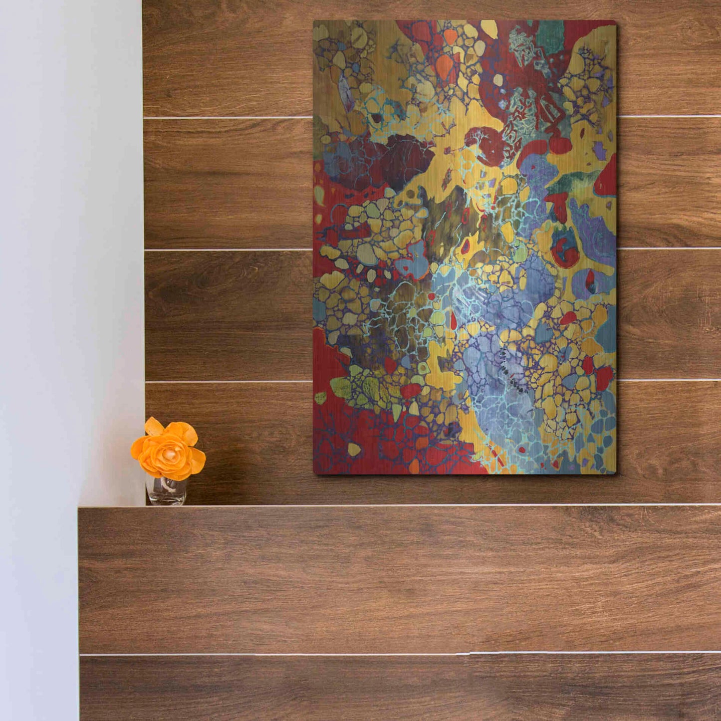 Luxe Metal Art 'Broadway Boogie Woogie' by Judith D'Agostino, Metal Wall Art,12x16