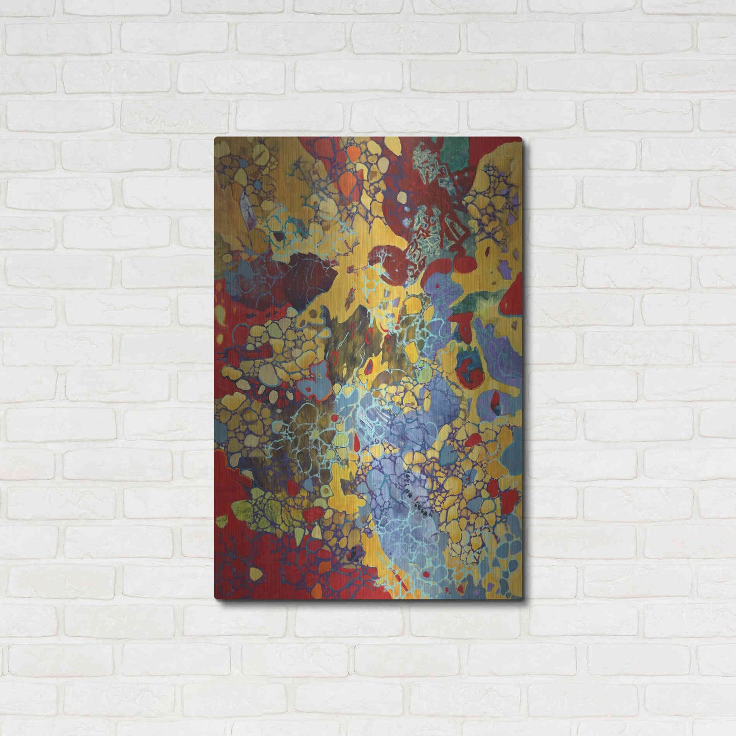 Luxe Metal Art 'Broadway Boogie Woogie' by Judith D'Agostino, Metal Wall Art,24x36