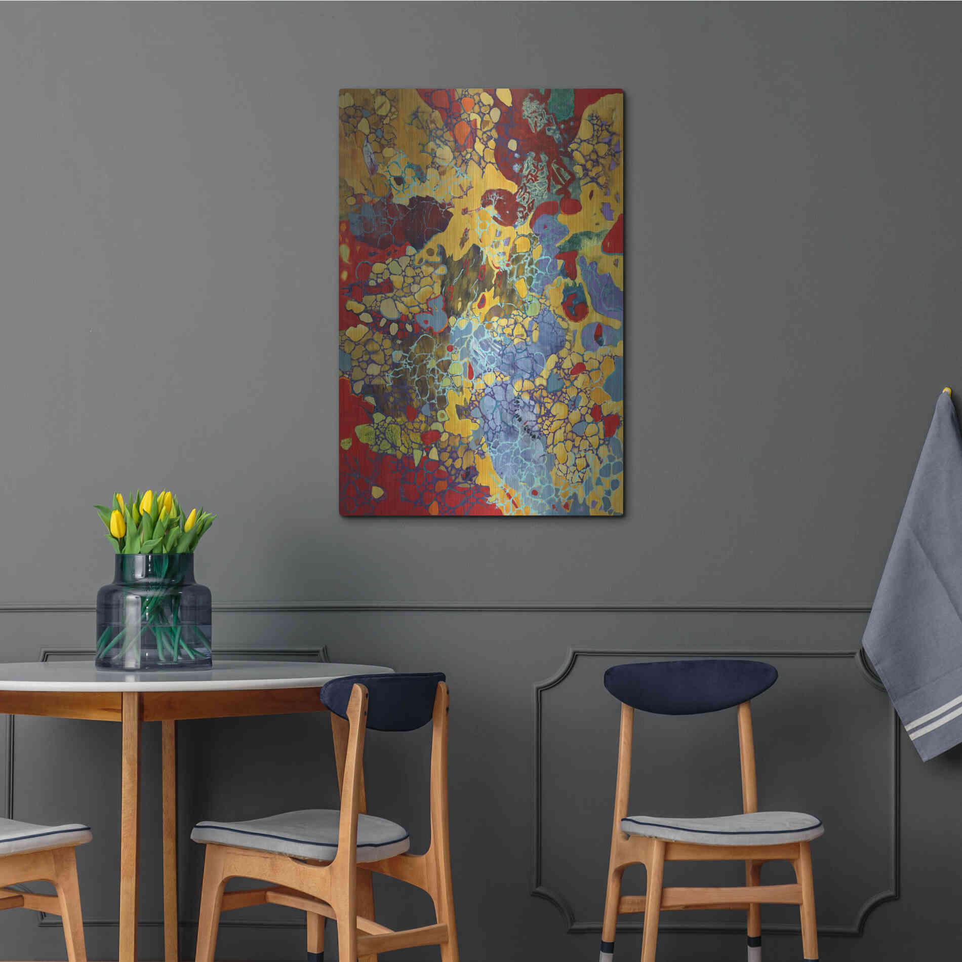 Luxe Metal Art 'Broadway Boogie Woogie' by Judith D'Agostino, Metal Wall Art,24x36