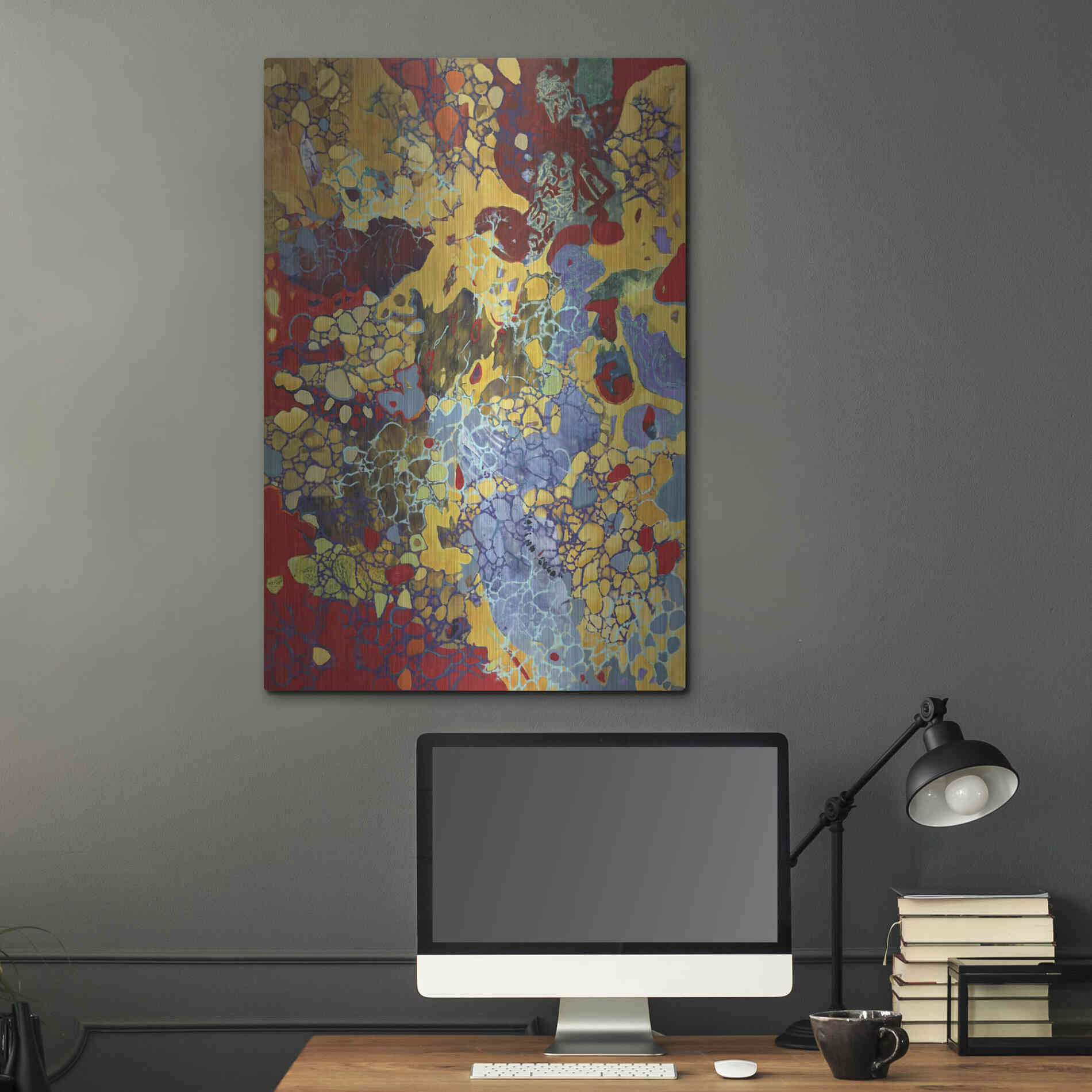 Luxe Metal Art 'Broadway Boogie Woogie' by Judith D'Agostino, Metal Wall Art,24x36