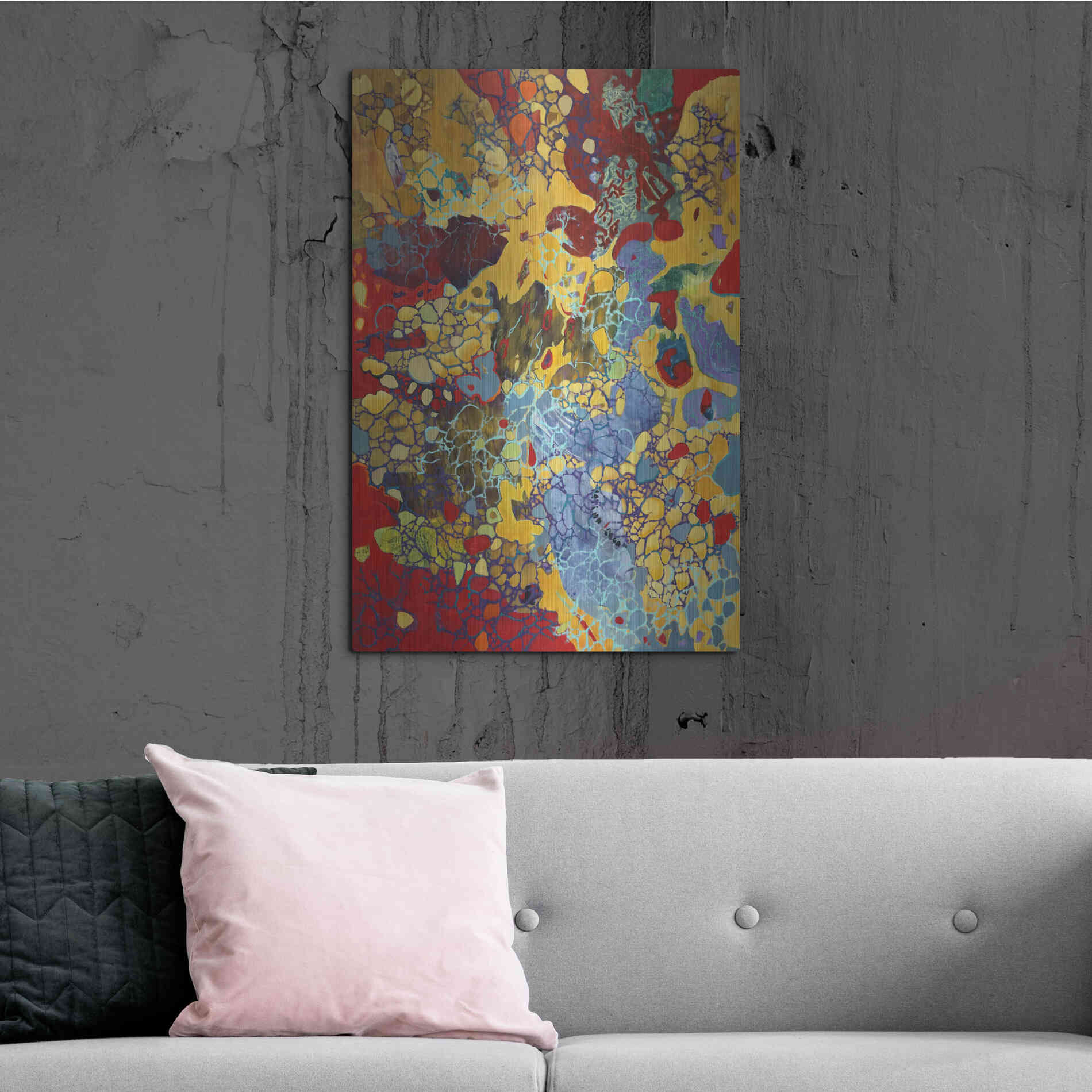 Luxe Metal Art 'Broadway Boogie Woogie' by Judith D'Agostino, Metal Wall Art,24x36