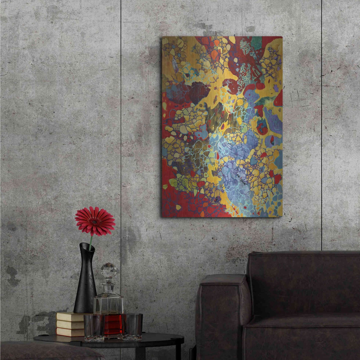 Luxe Metal Art 'Broadway Boogie Woogie' by Judith D'Agostino, Metal Wall Art,24x36