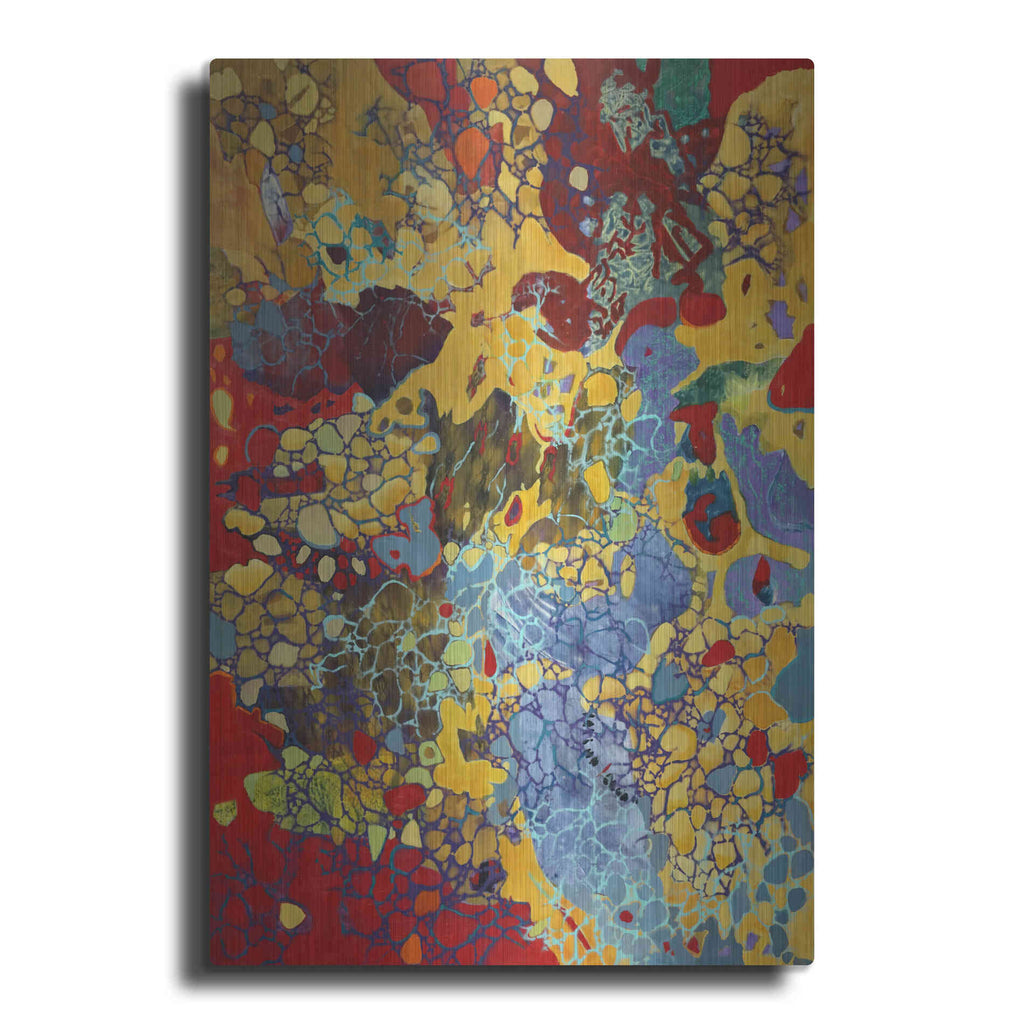 Luxe Metal Art 'Broadway Boogie Woogie' by Judith D'Agostino, Metal Wall Art