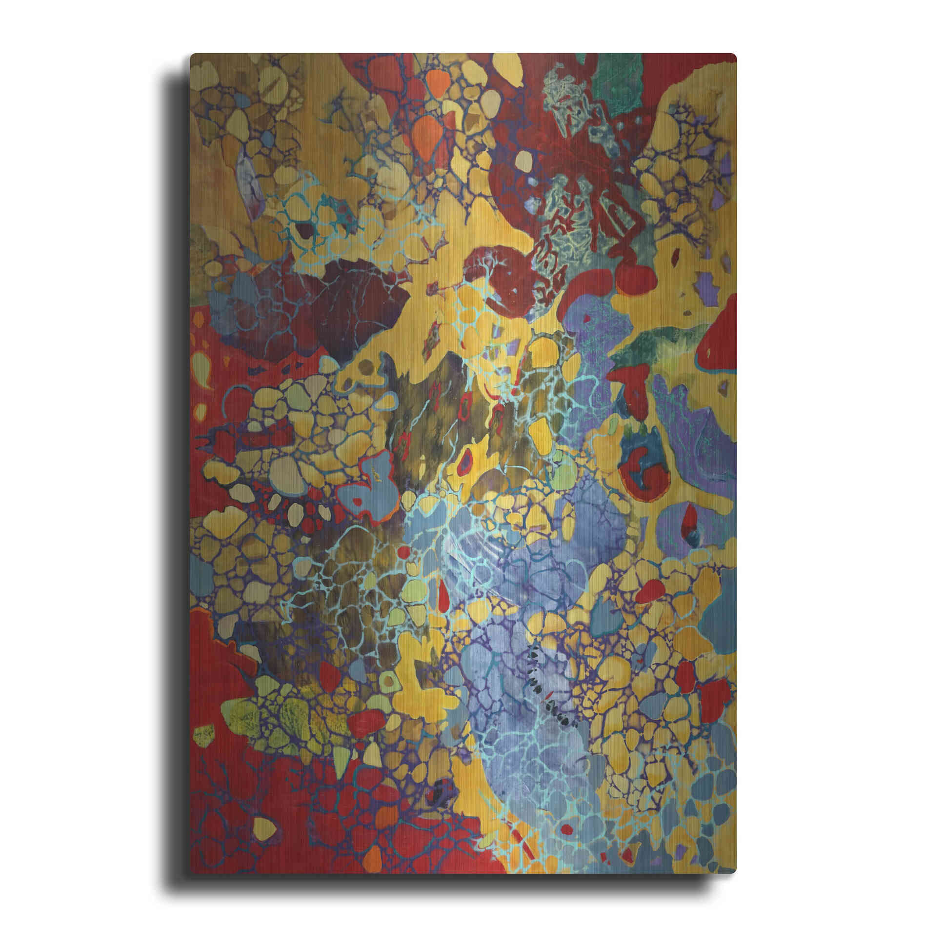 Luxe Metal Art 'Broadway Boogie Woogie' by Judith D'Agostino, Metal Wall Art
