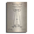 Luxe Metal Art 'Tesla Apparatus for Transmitting Electrical Energy Blueprint Patent Parchment' Metal Wall Art