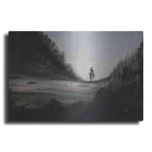 Luxe Metal Art 'Desolation' by Oscar Alvarez Pardo, Metal Wall Art