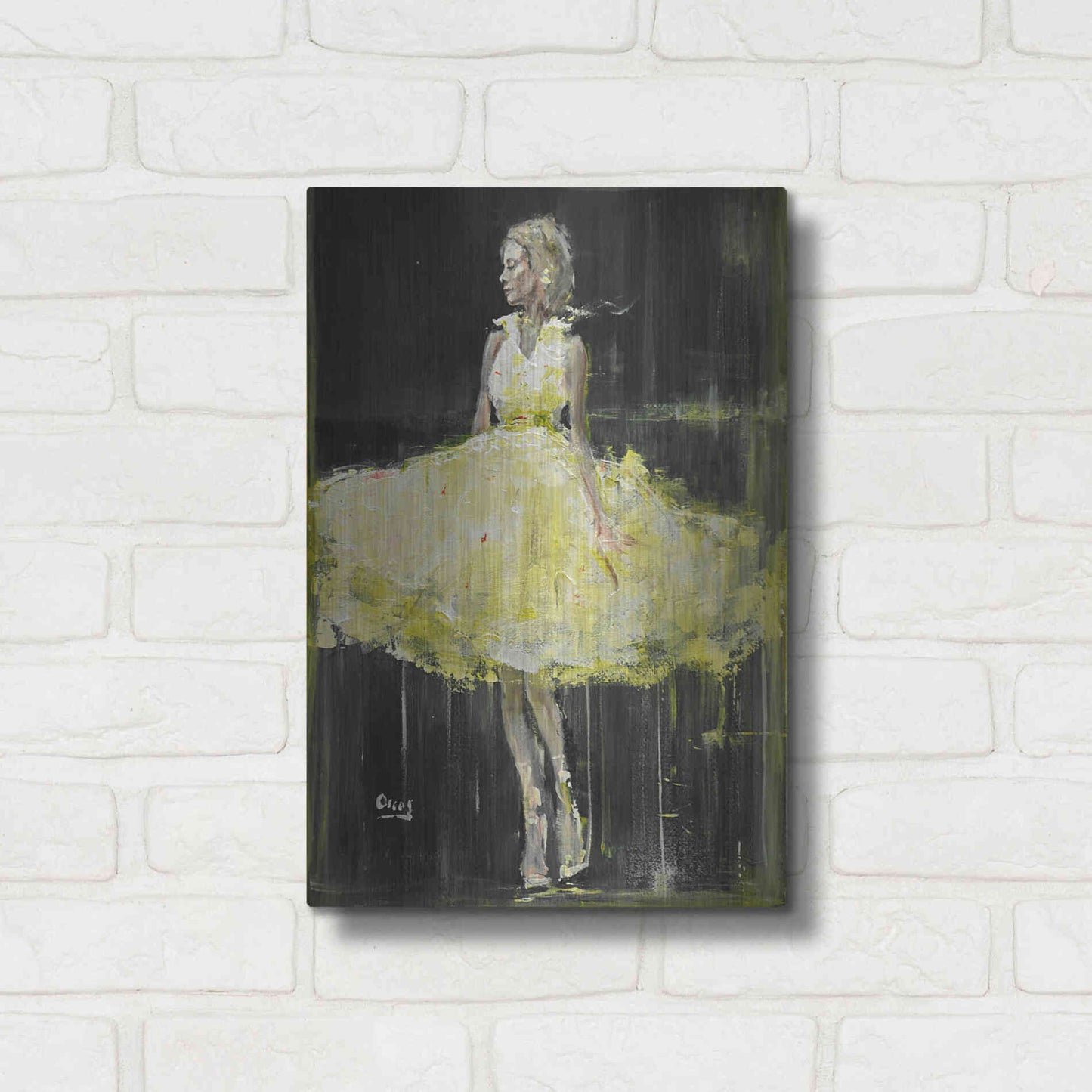 Luxe Metal Art 'Night Out' by Oscar Alvarez Pardo, Metal Wall Art,12x16