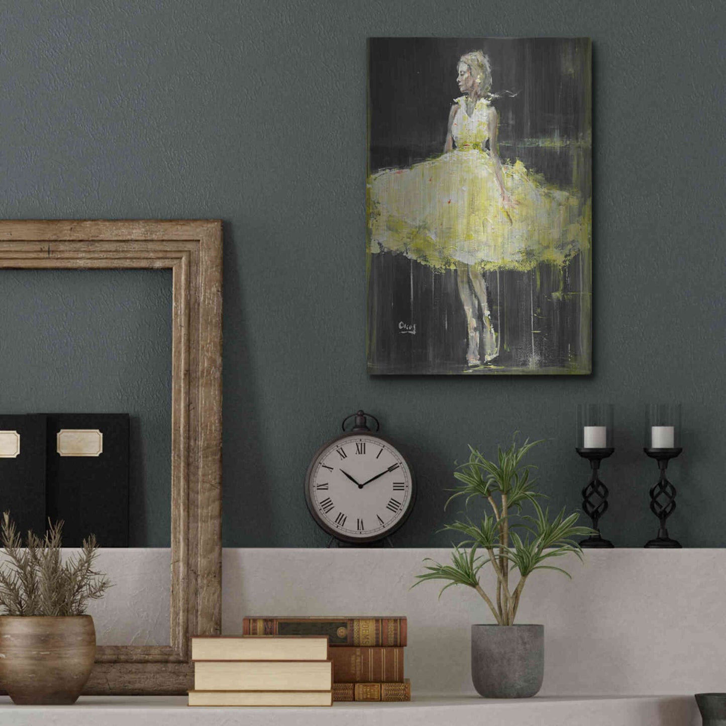 Luxe Metal Art 'Night Out' by Oscar Alvarez Pardo, Metal Wall Art,12x16