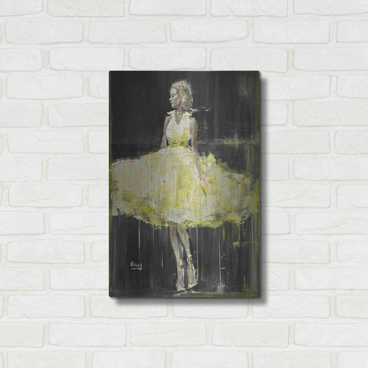 Luxe Metal Art 'Night Out' by Oscar Alvarez Pardo, Metal Wall Art,16x24