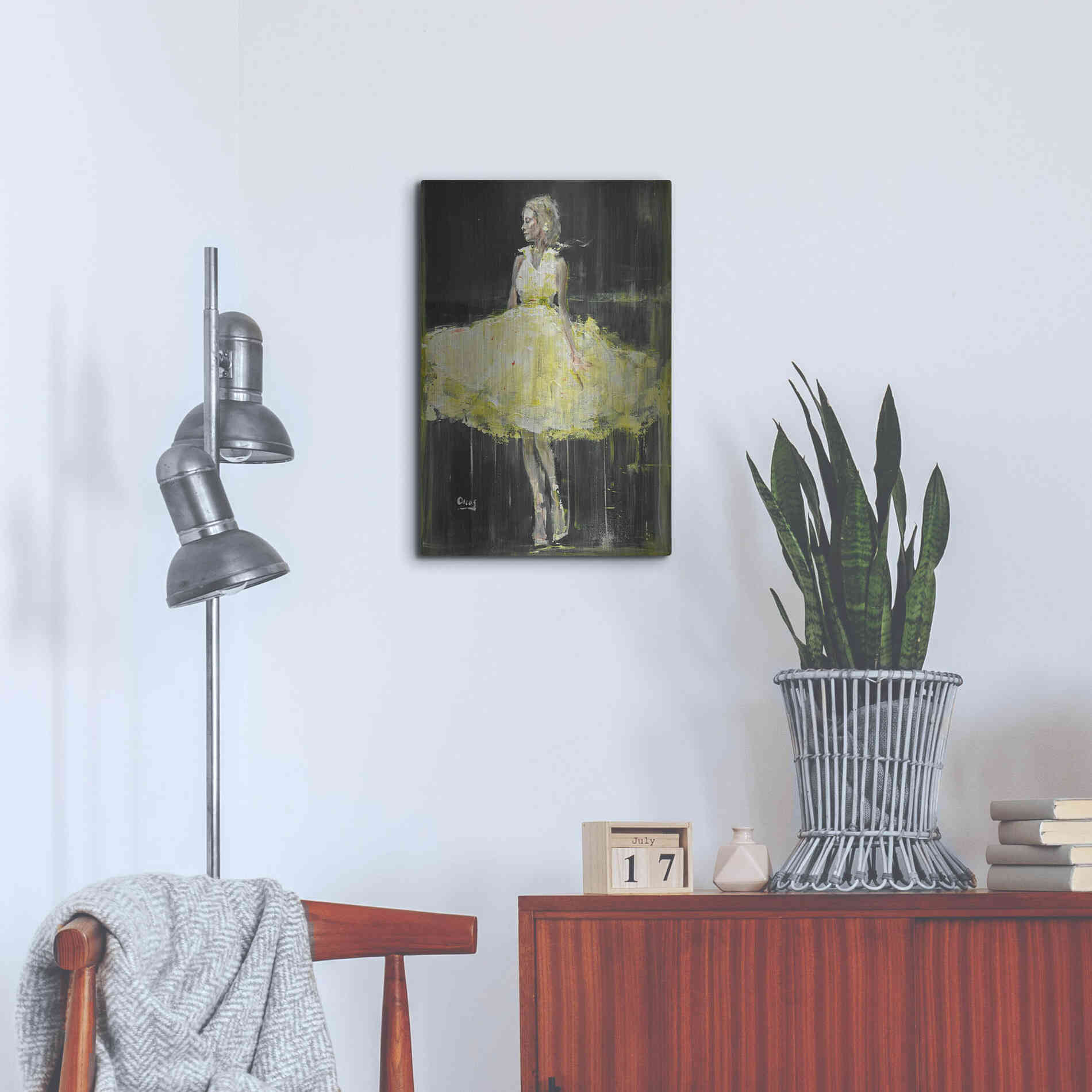 Luxe Metal Art 'Night Out' by Oscar Alvarez Pardo, Metal Wall Art,16x24