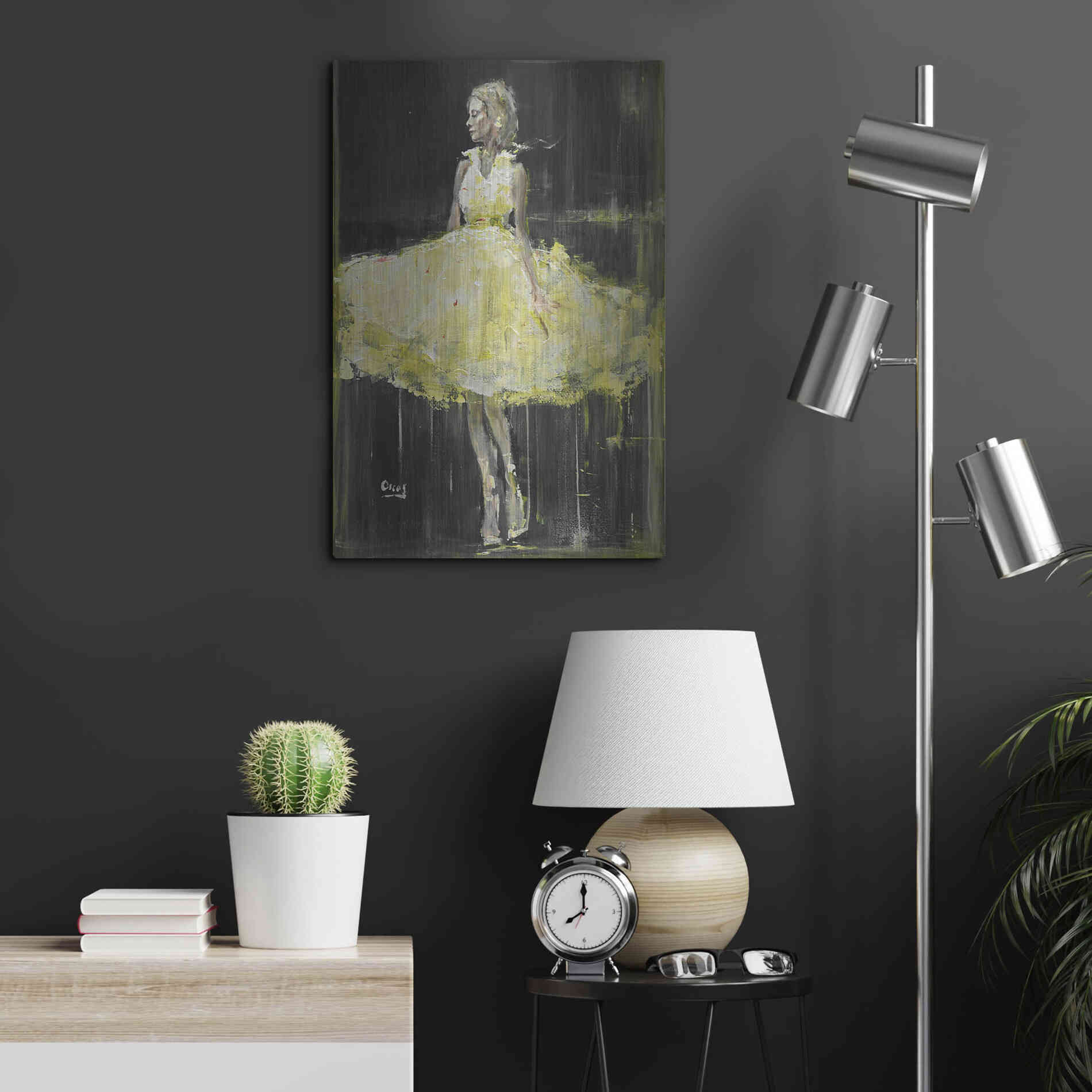 Luxe Metal Art 'Night Out' by Oscar Alvarez Pardo, Metal Wall Art,16x24