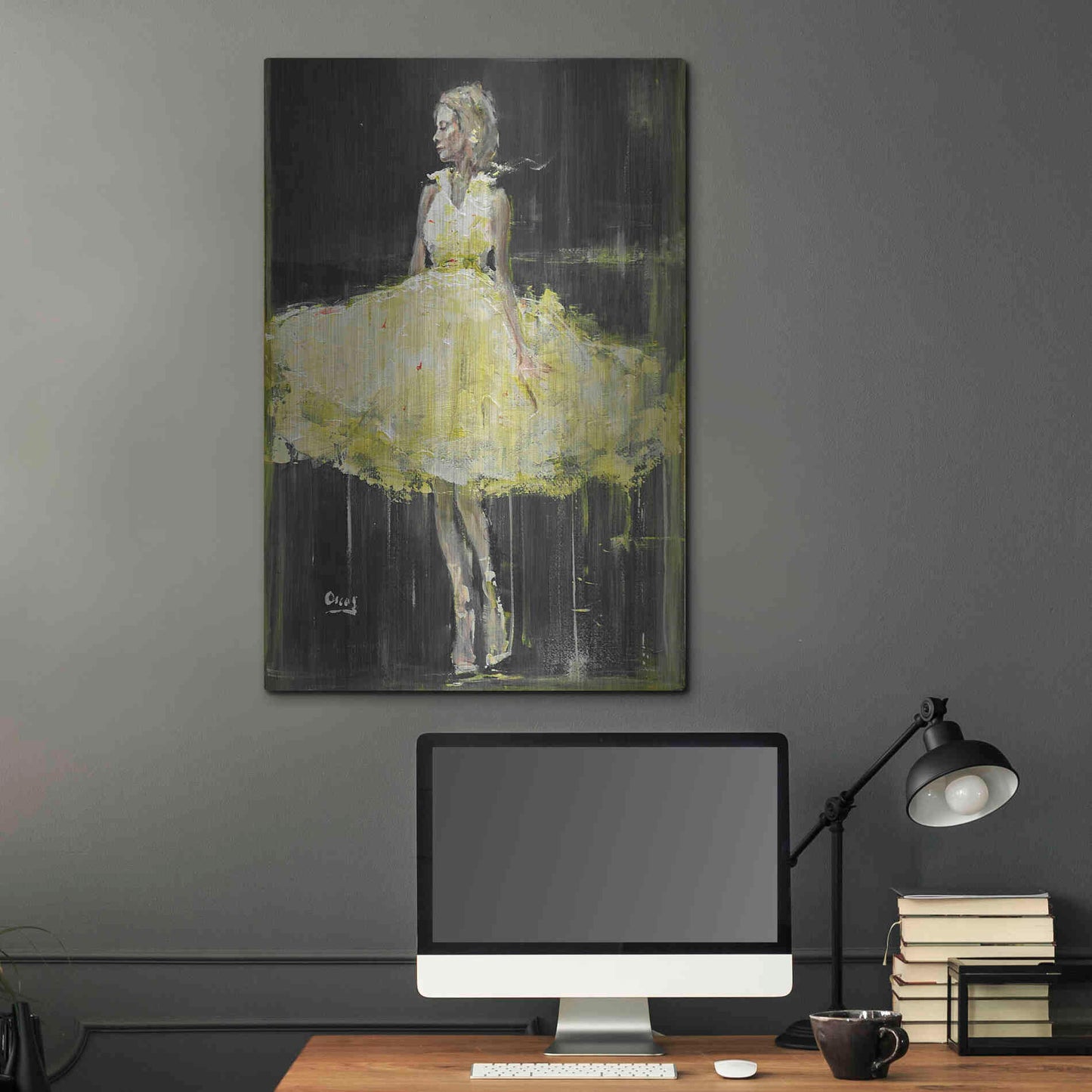 Luxe Metal Art 'Night Out' by Oscar Alvarez Pardo, Metal Wall Art,24x36