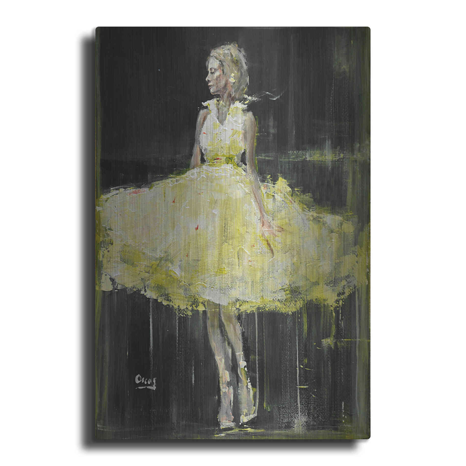 Luxe Metal Art 'Night Out' by Oscar Alvarez Pardo, Metal Wall Art