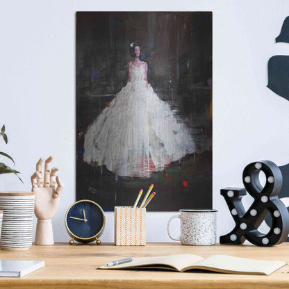 Luxe Metal Art 'Little Flower' by Oscar Alvarez Pardo, Metal Wall Art,12x16