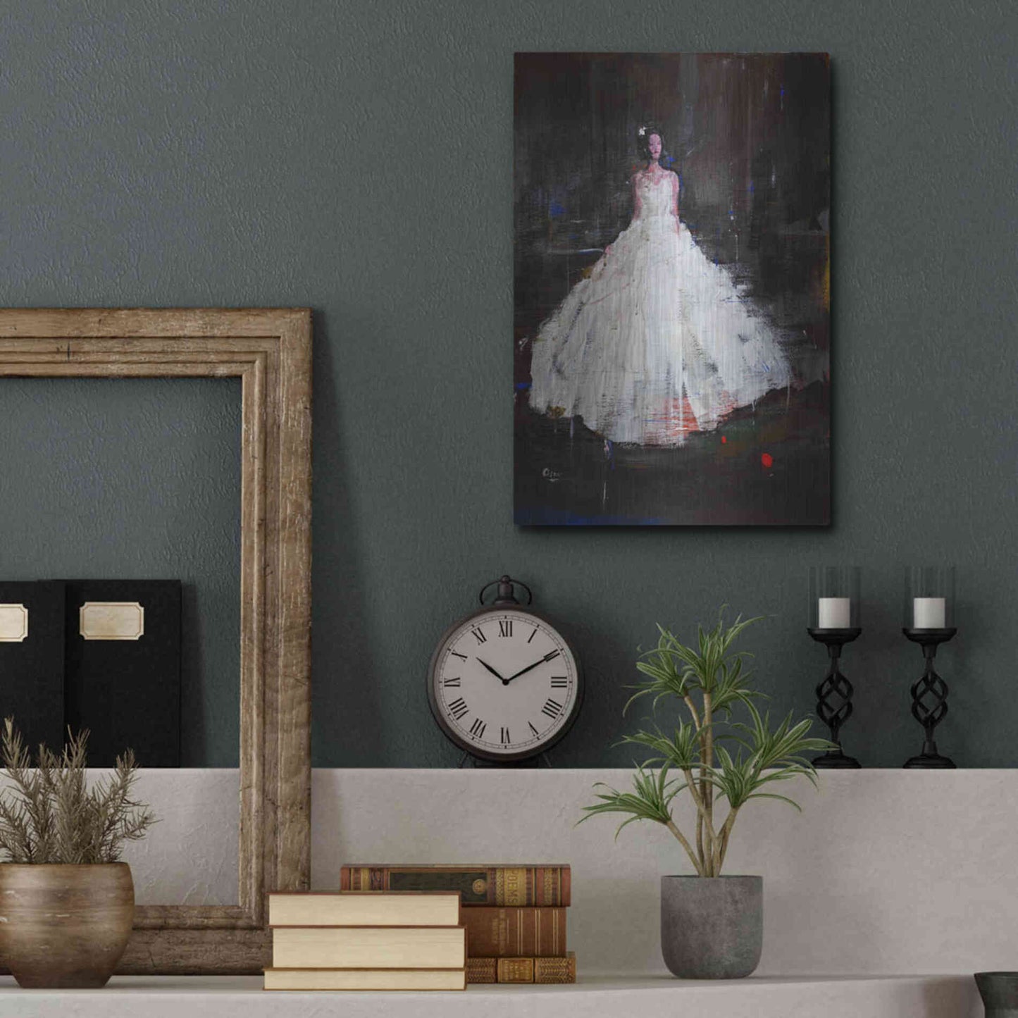 Luxe Metal Art 'Little Flower' by Oscar Alvarez Pardo, Metal Wall Art,12x16