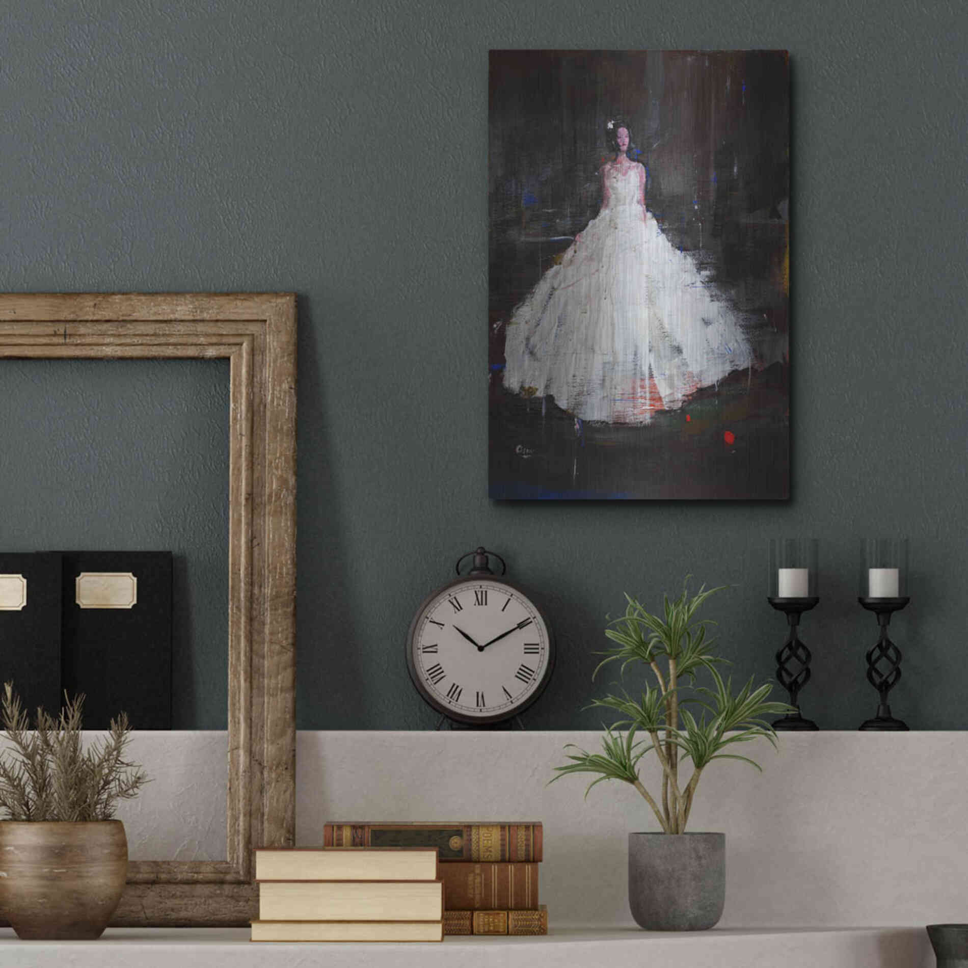 Luxe Metal Art 'Little Flower' by Oscar Alvarez Pardo, Metal Wall Art,12x16