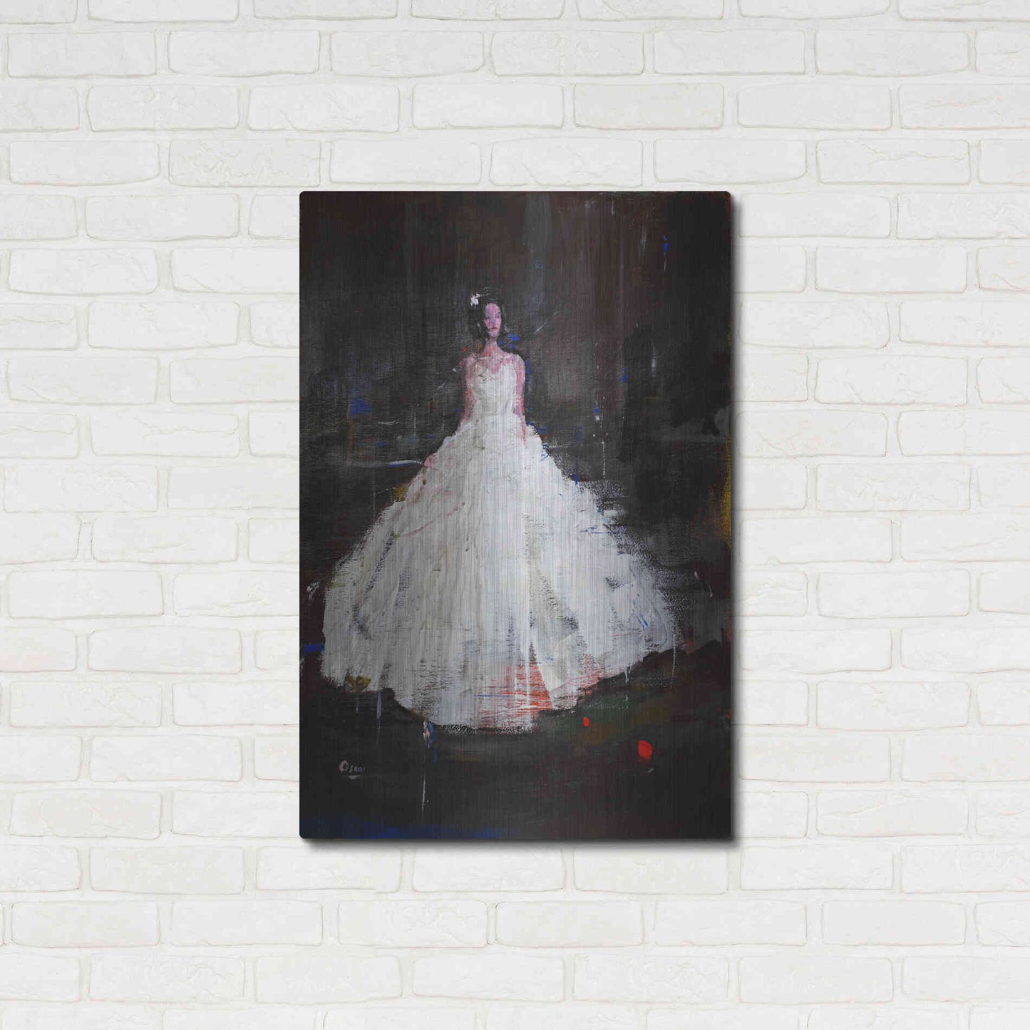 Luxe Metal Art 'Little Flower' by Oscar Alvarez Pardo, Metal Wall Art,24x36