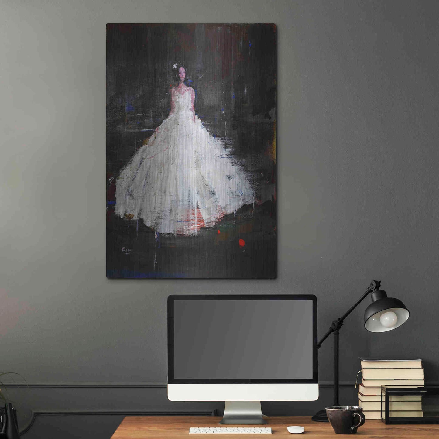 Luxe Metal Art 'Little Flower' by Oscar Alvarez Pardo, Metal Wall Art,24x36