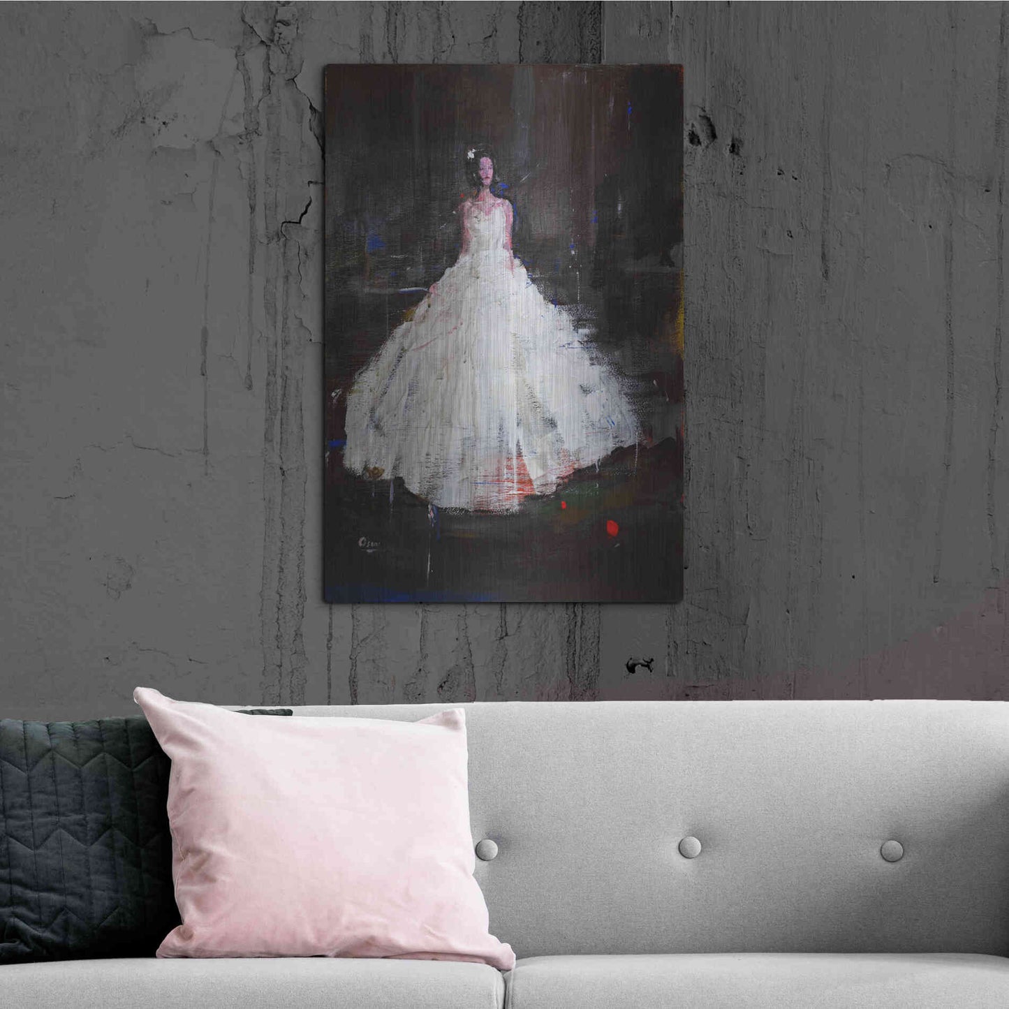 Luxe Metal Art 'Little Flower' by Oscar Alvarez Pardo, Metal Wall Art,24x36