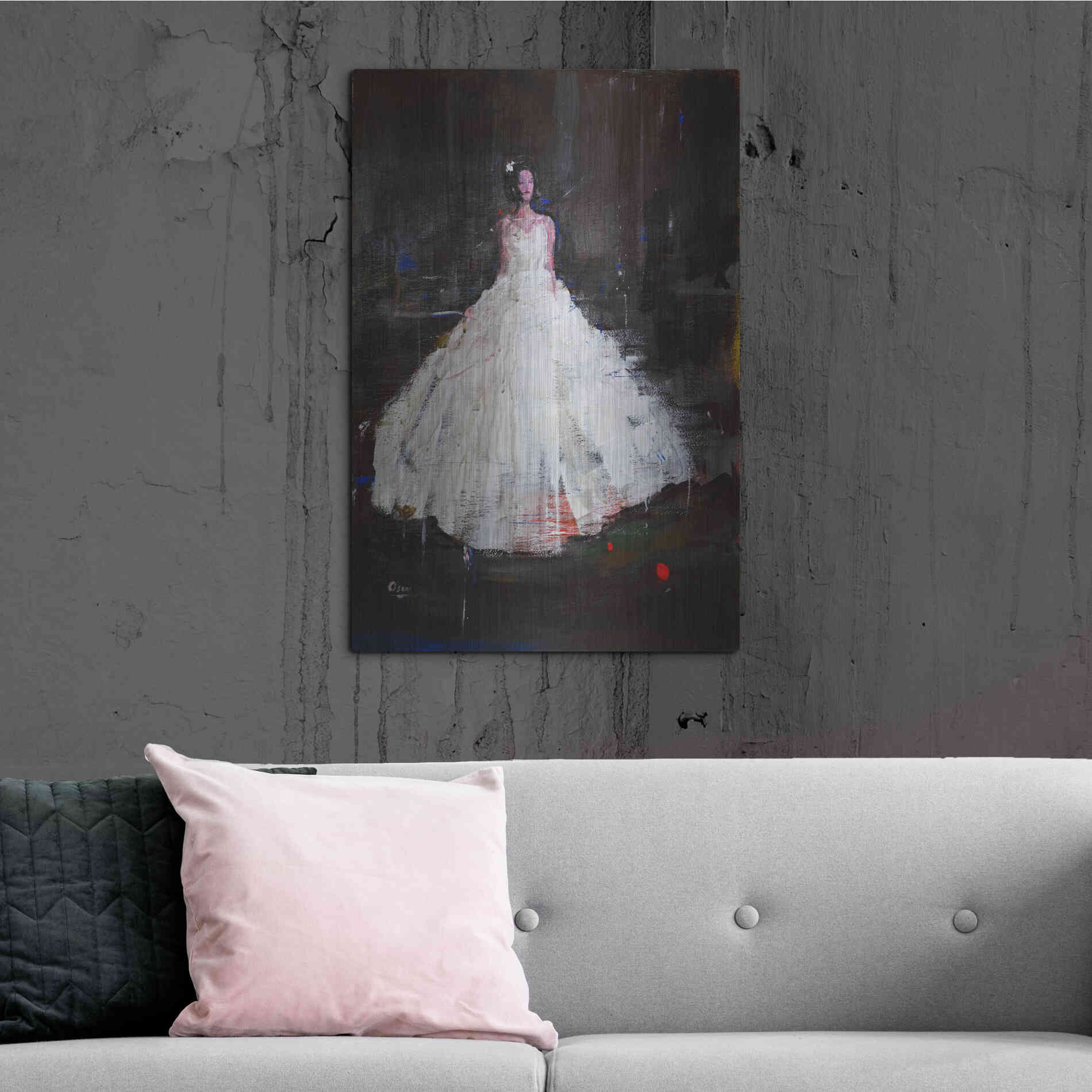 Luxe Metal Art 'Little Flower' by Oscar Alvarez Pardo, Metal Wall Art,24x36