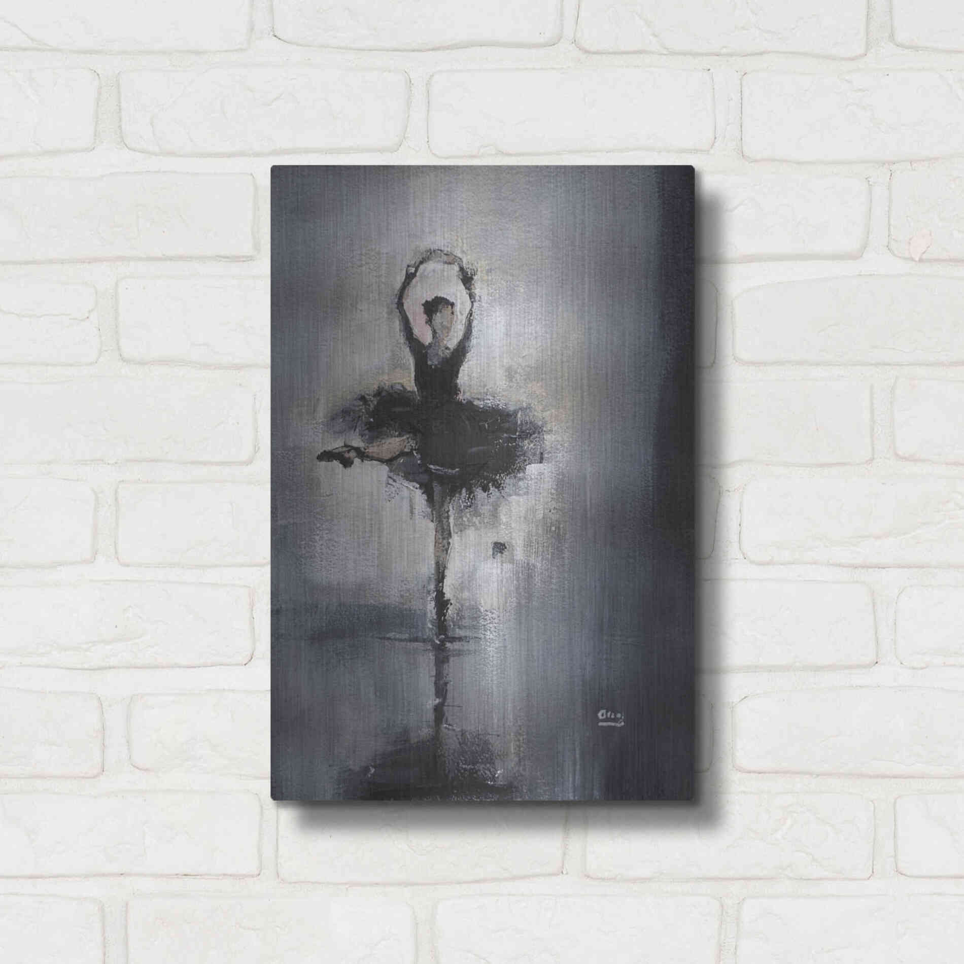 Luxe Metal Art 'Prima Donna' by Oscar Alvarez Pardo, Metal Wall Art,12x16