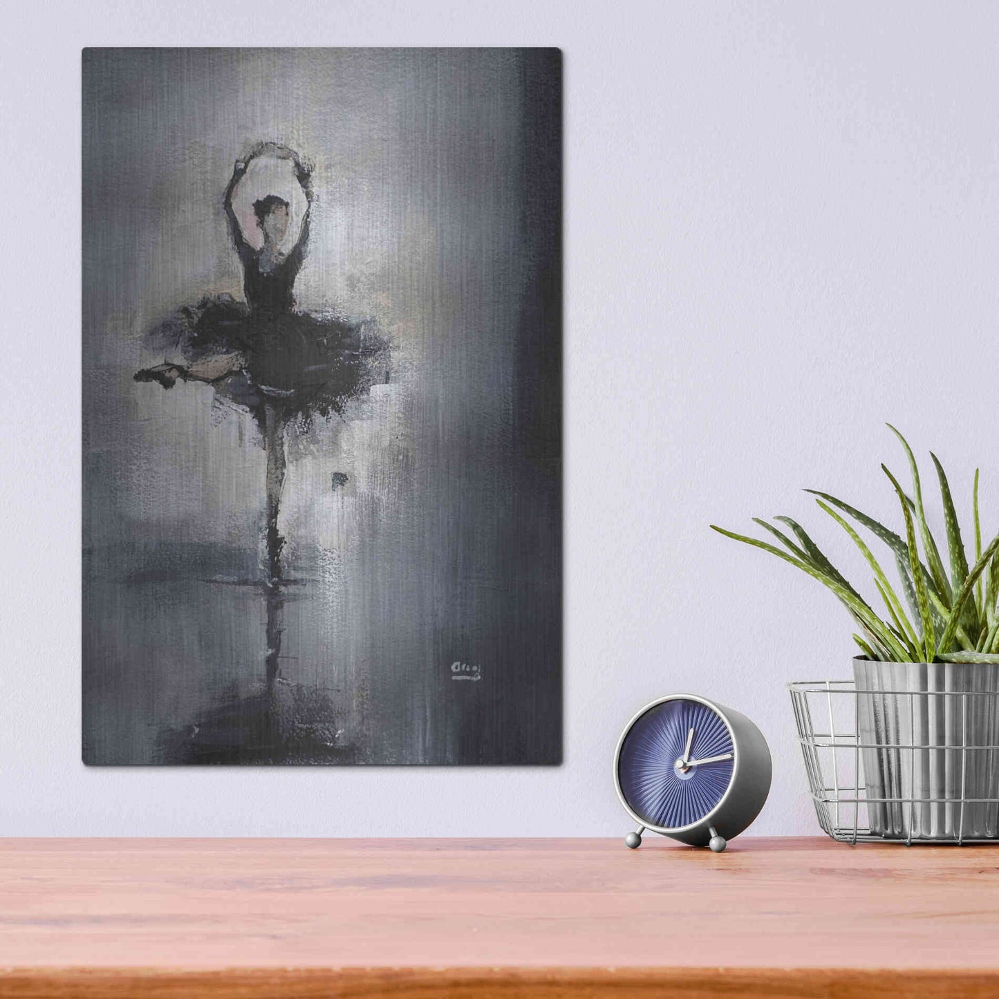 Luxe Metal Art 'Prima Donna' by Oscar Alvarez Pardo, Metal Wall Art,12x16