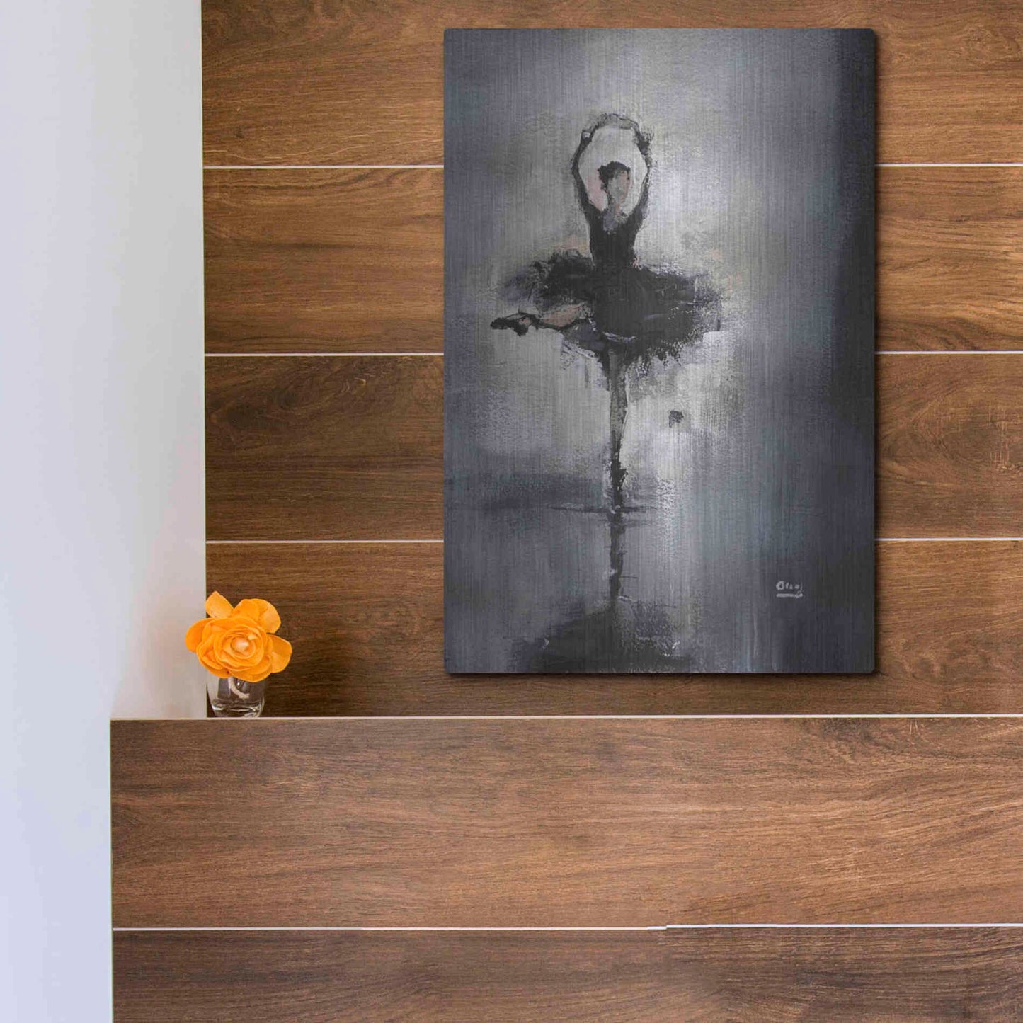 Luxe Metal Art 'Prima Donna' by Oscar Alvarez Pardo, Metal Wall Art,12x16