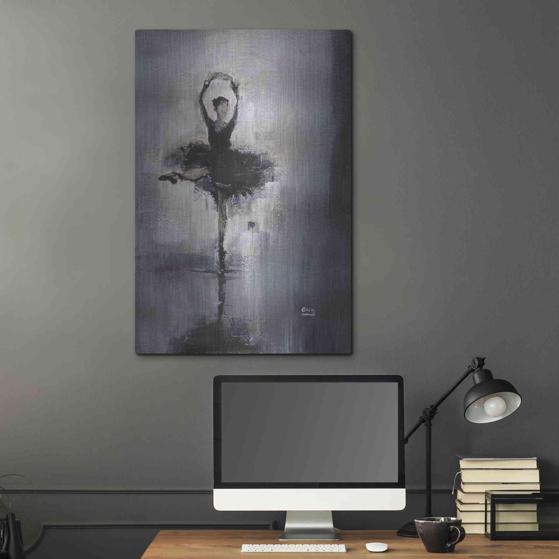 Luxe Metal Art 'Prima Donna' by Oscar Alvarez Pardo, Metal Wall Art,24x36
