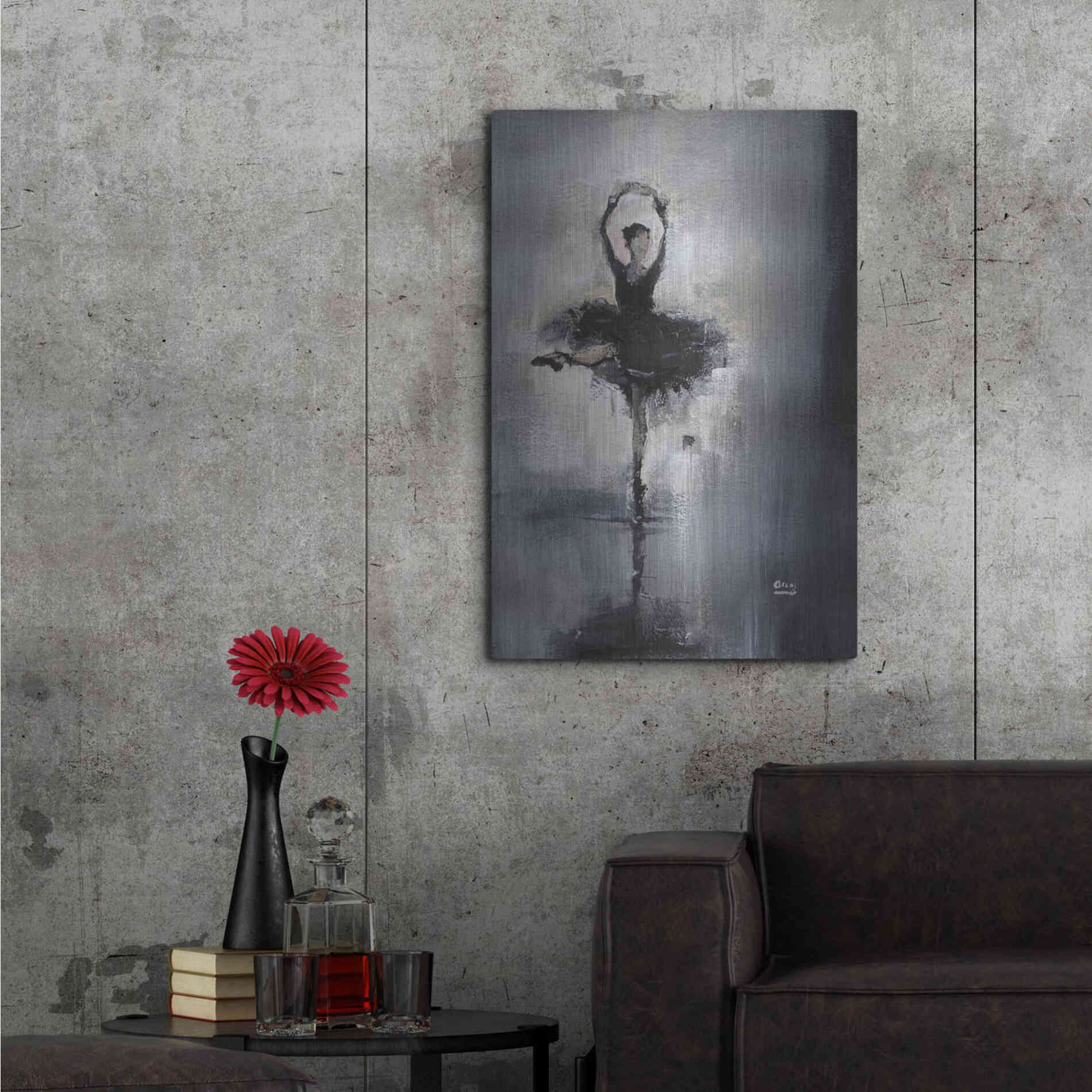 Luxe Metal Art 'Prima Donna' by Oscar Alvarez Pardo, Metal Wall Art,24x36