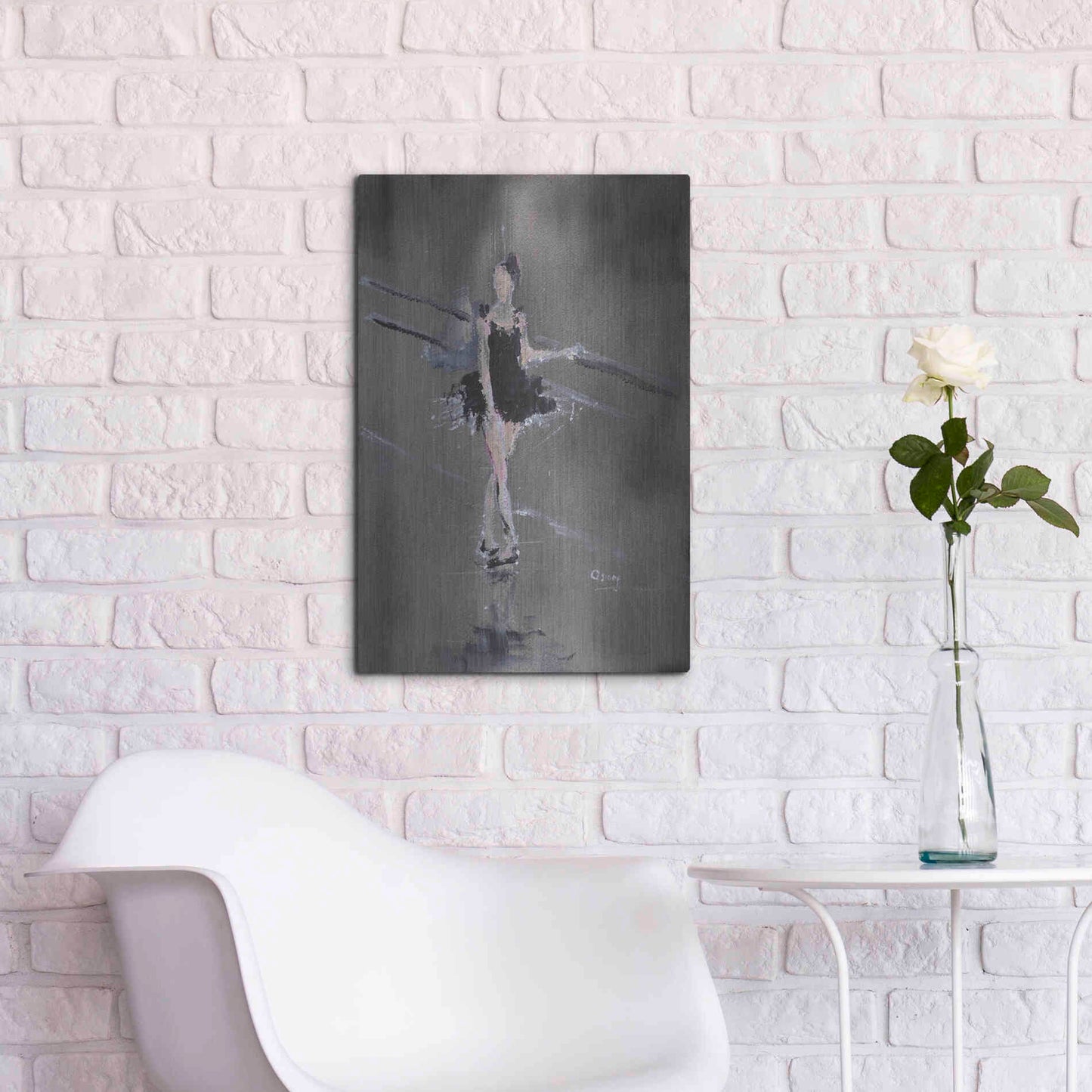 Luxe Metal Art 'At Rest' by Oscar Alvarez Pardo, Metal Wall Art,16x24