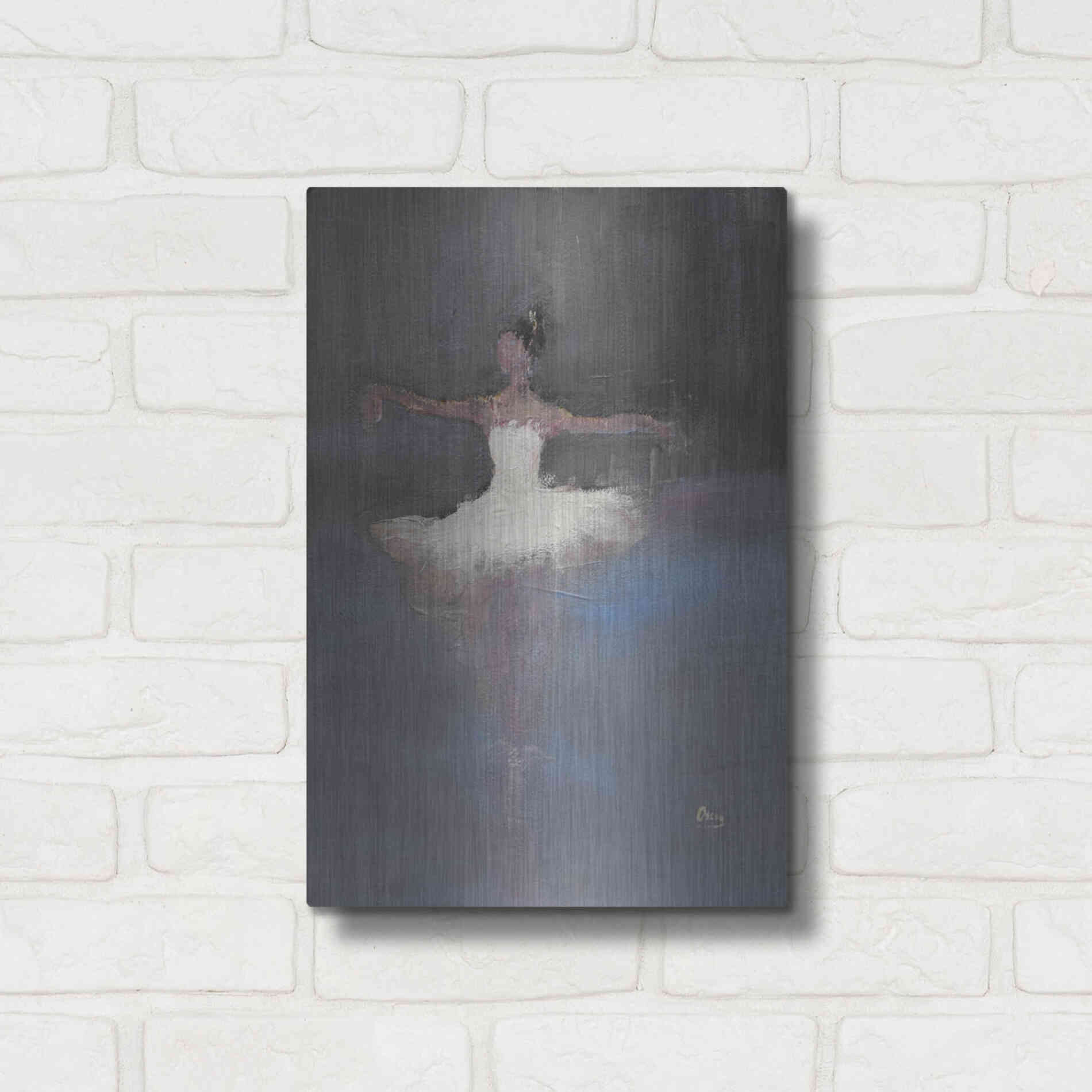 Luxe Metal Art 'Fleeting' by Oscar Alvarez Pardo, Metal Wall Art,12x16