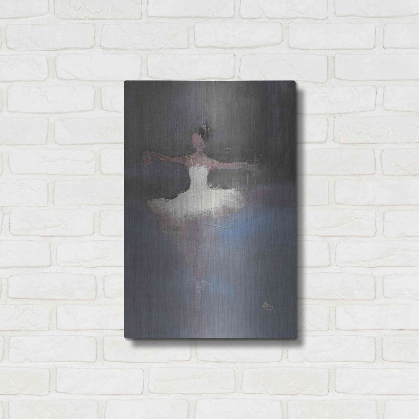 Luxe Metal Art 'Fleeting' by Oscar Alvarez Pardo, Metal Wall Art,16x24