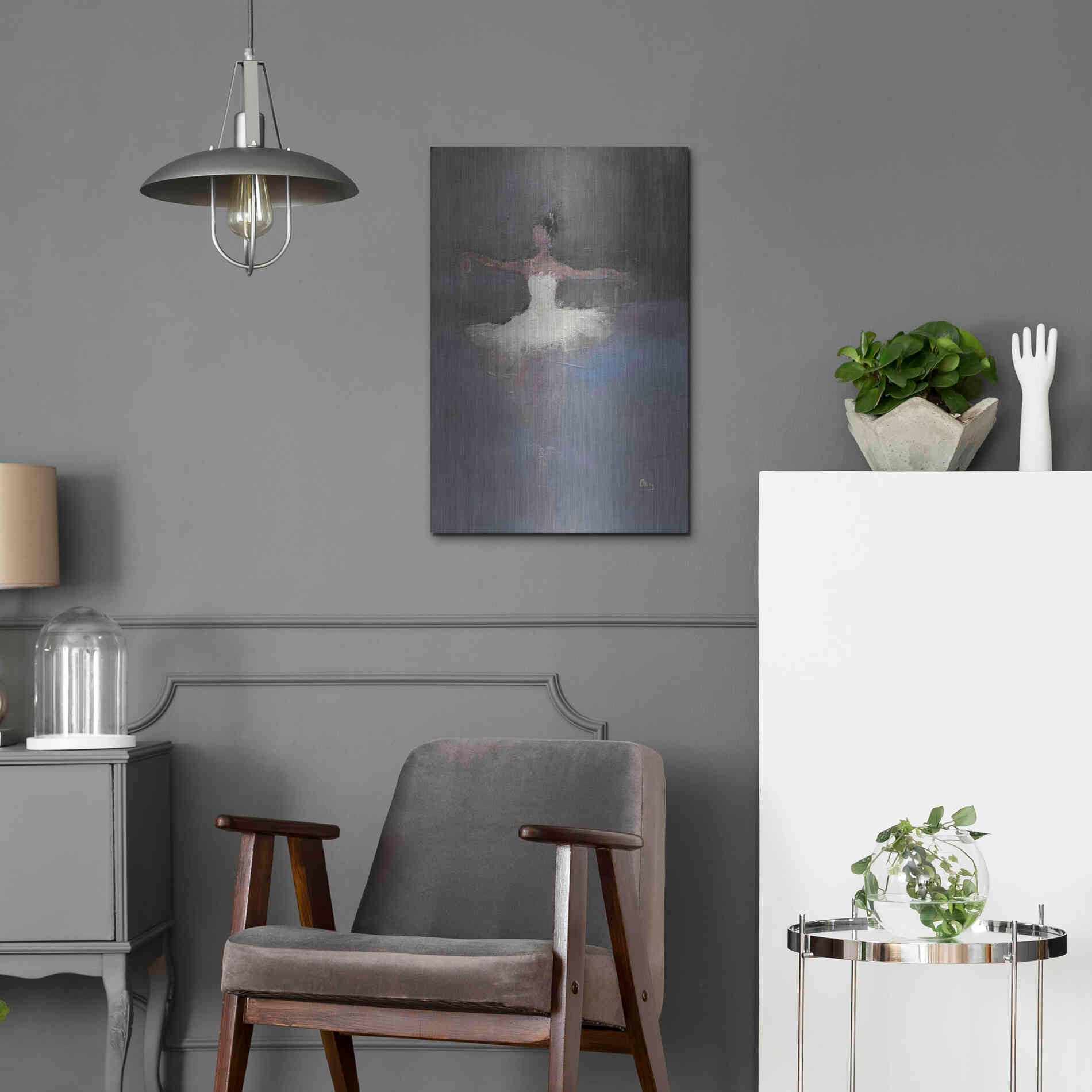 Luxe Metal Art 'Fleeting' by Oscar Alvarez Pardo, Metal Wall Art,16x24