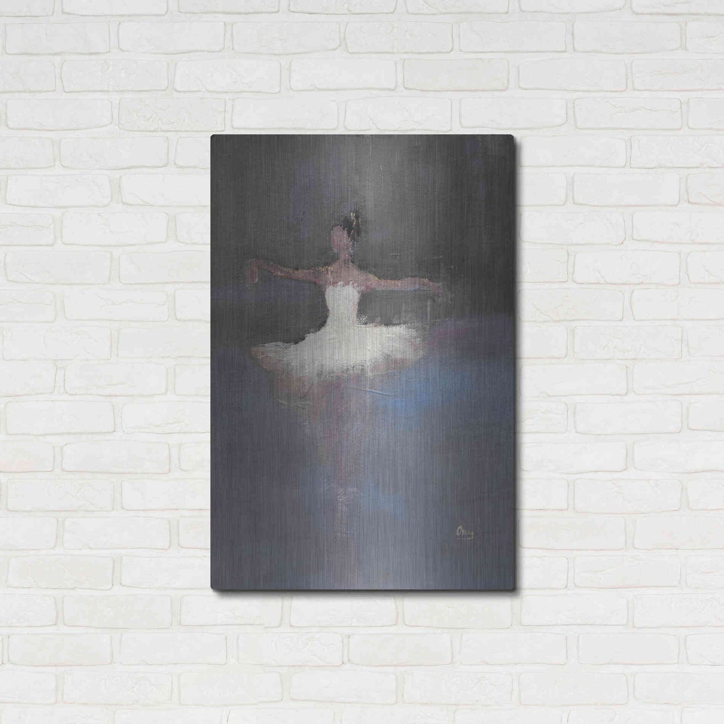 Luxe Metal Art 'Fleeting' by Oscar Alvarez Pardo, Metal Wall Art,24x36