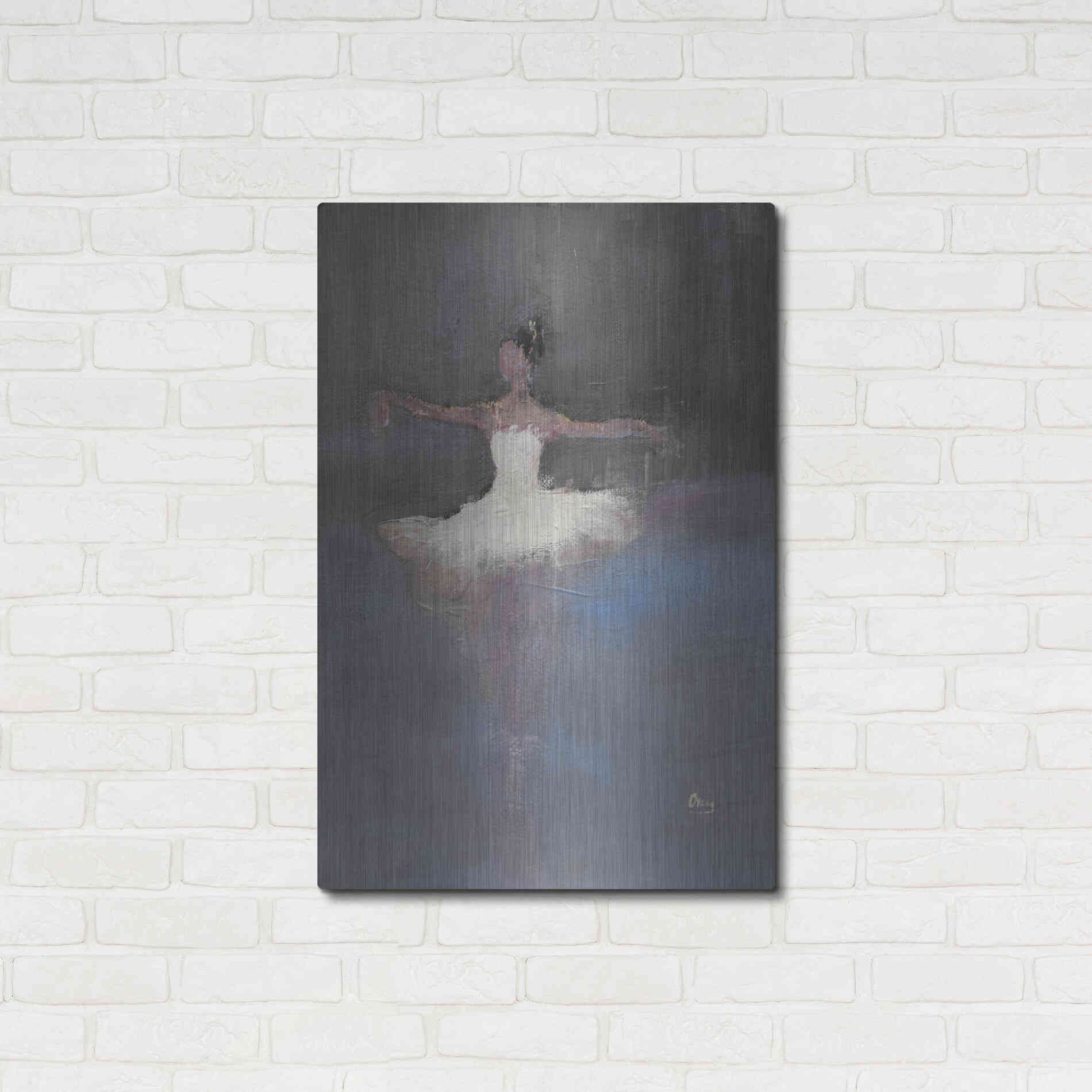 Luxe Metal Art 'Fleeting' by Oscar Alvarez Pardo, Metal Wall Art,24x36