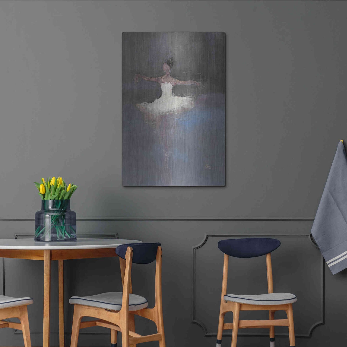 Luxe Metal Art 'Fleeting' by Oscar Alvarez Pardo, Metal Wall Art,24x36