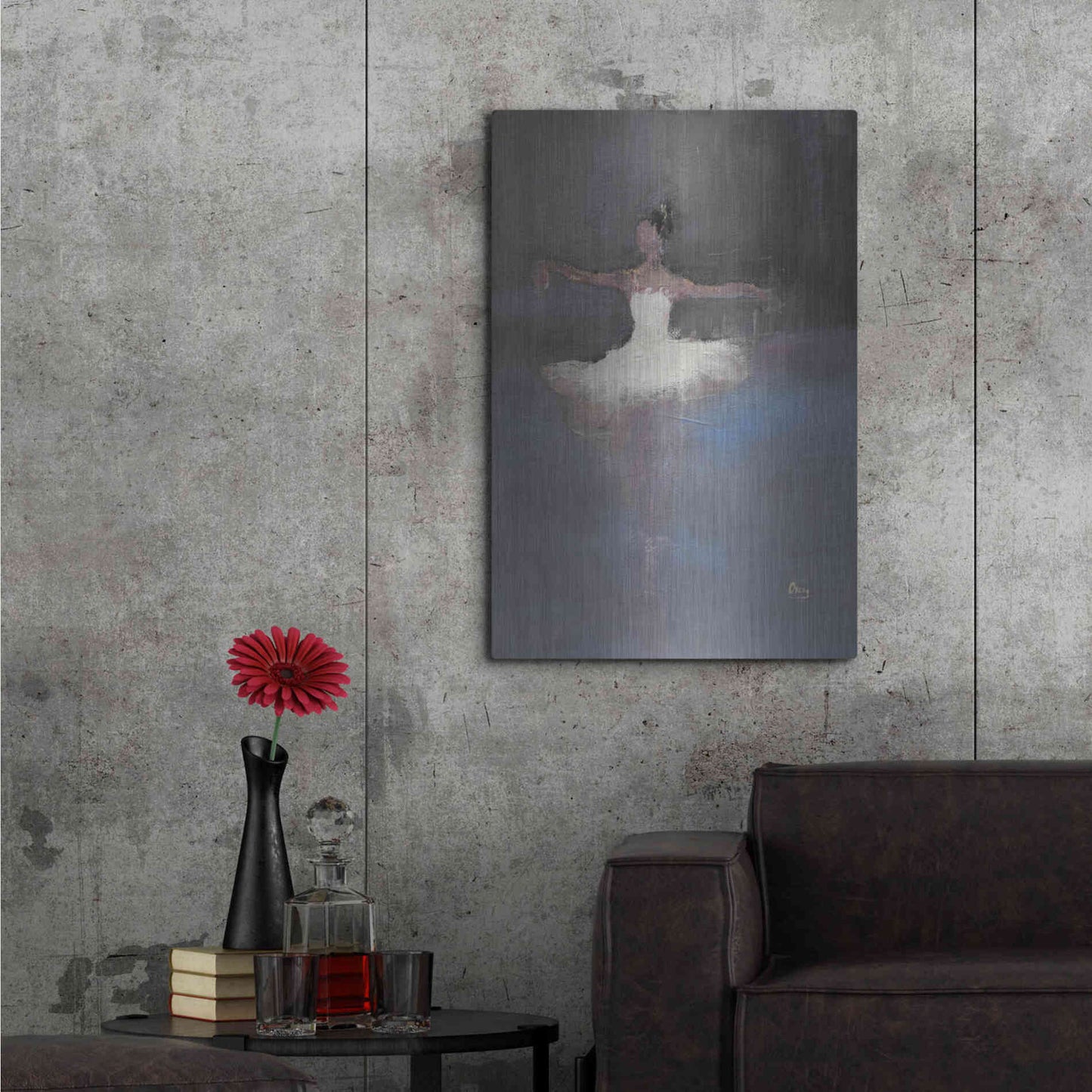 Luxe Metal Art 'Fleeting' by Oscar Alvarez Pardo, Metal Wall Art,24x36