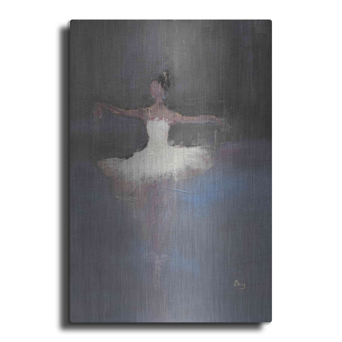 Luxe Metal Art 'Fleeting' by Oscar Alvarez Pardo, Metal Wall Art