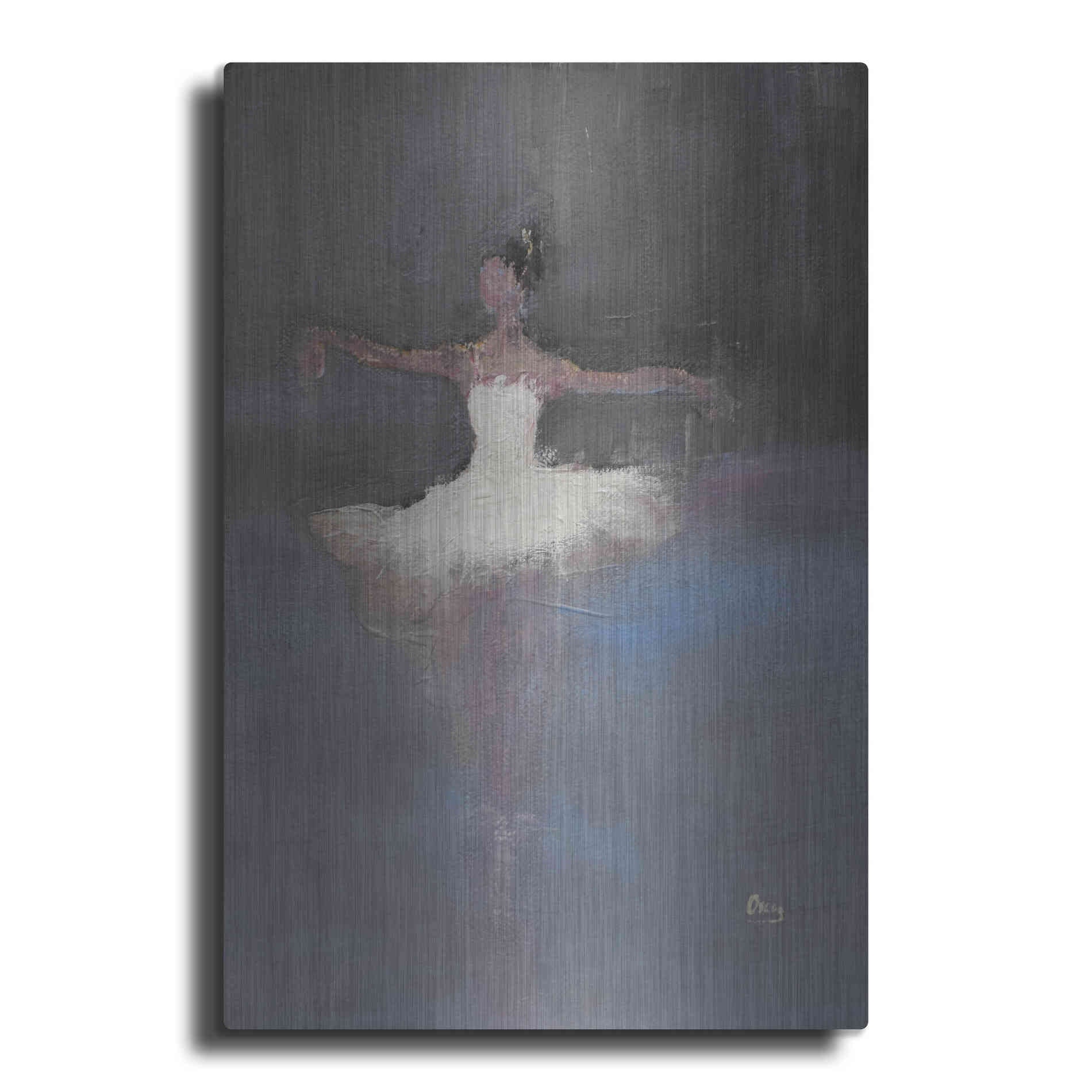 Luxe Metal Art 'Fleeting' by Oscar Alvarez Pardo, Metal Wall Art