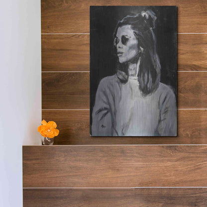 Luxe Metal Art 'Side' by Oscar Alvarez Pardo, Metal Wall Art,12x16