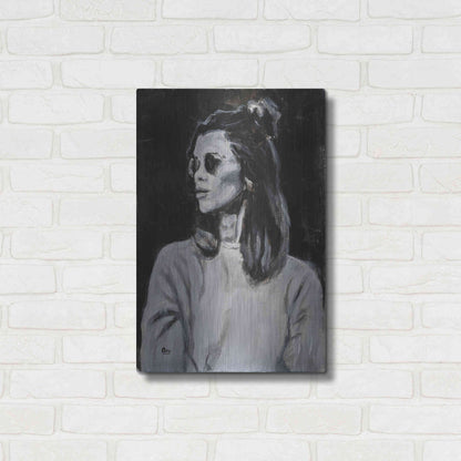 Luxe Metal Art 'Side' by Oscar Alvarez Pardo, Metal Wall Art,16x24