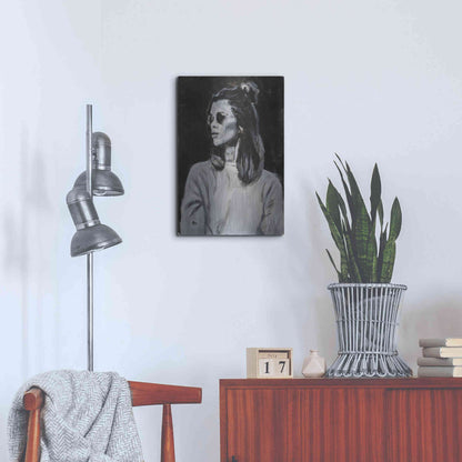 Luxe Metal Art 'Side' by Oscar Alvarez Pardo, Metal Wall Art,16x24