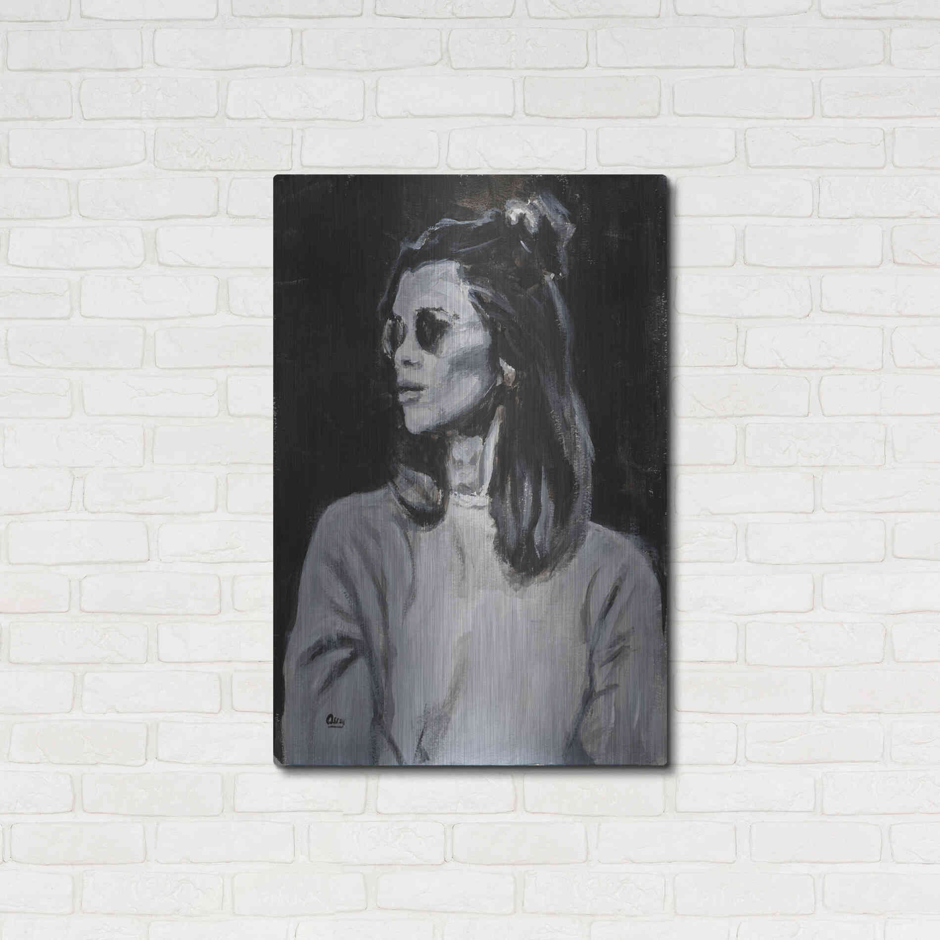 Luxe Metal Art 'Side' by Oscar Alvarez Pardo, Metal Wall Art,24x36