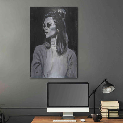 Luxe Metal Art 'Side' by Oscar Alvarez Pardo, Metal Wall Art,24x36