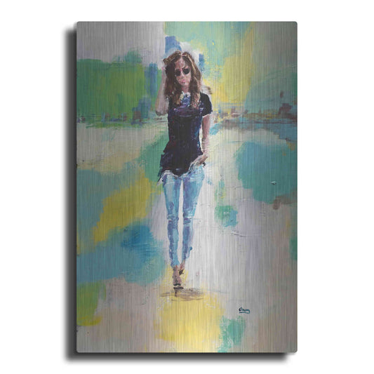 Luxe Metal Art 'Casual' by Oscar Alvarez Pardo, Metal Wall Art