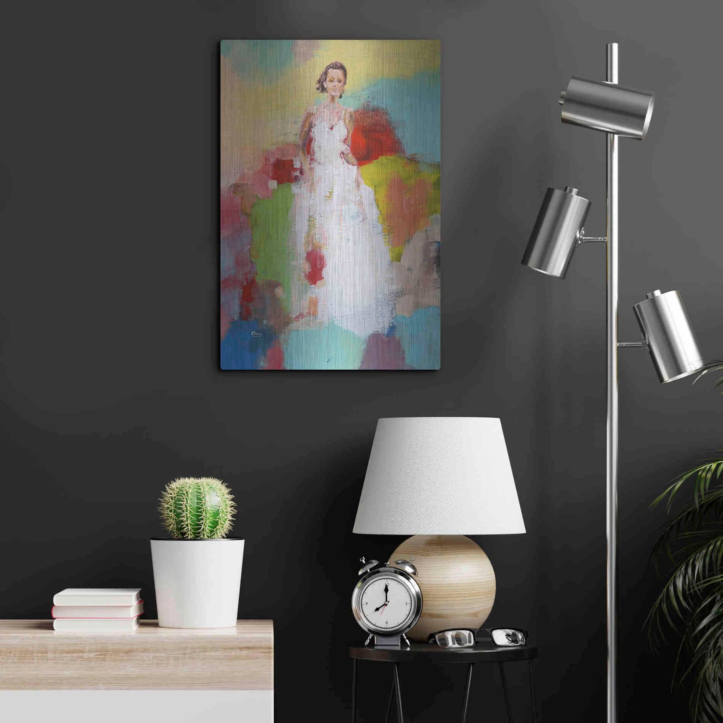Luxe Metal Art 'Springtime' by Oscar Alvarez Pardo, Metal Wall Art,16x24
